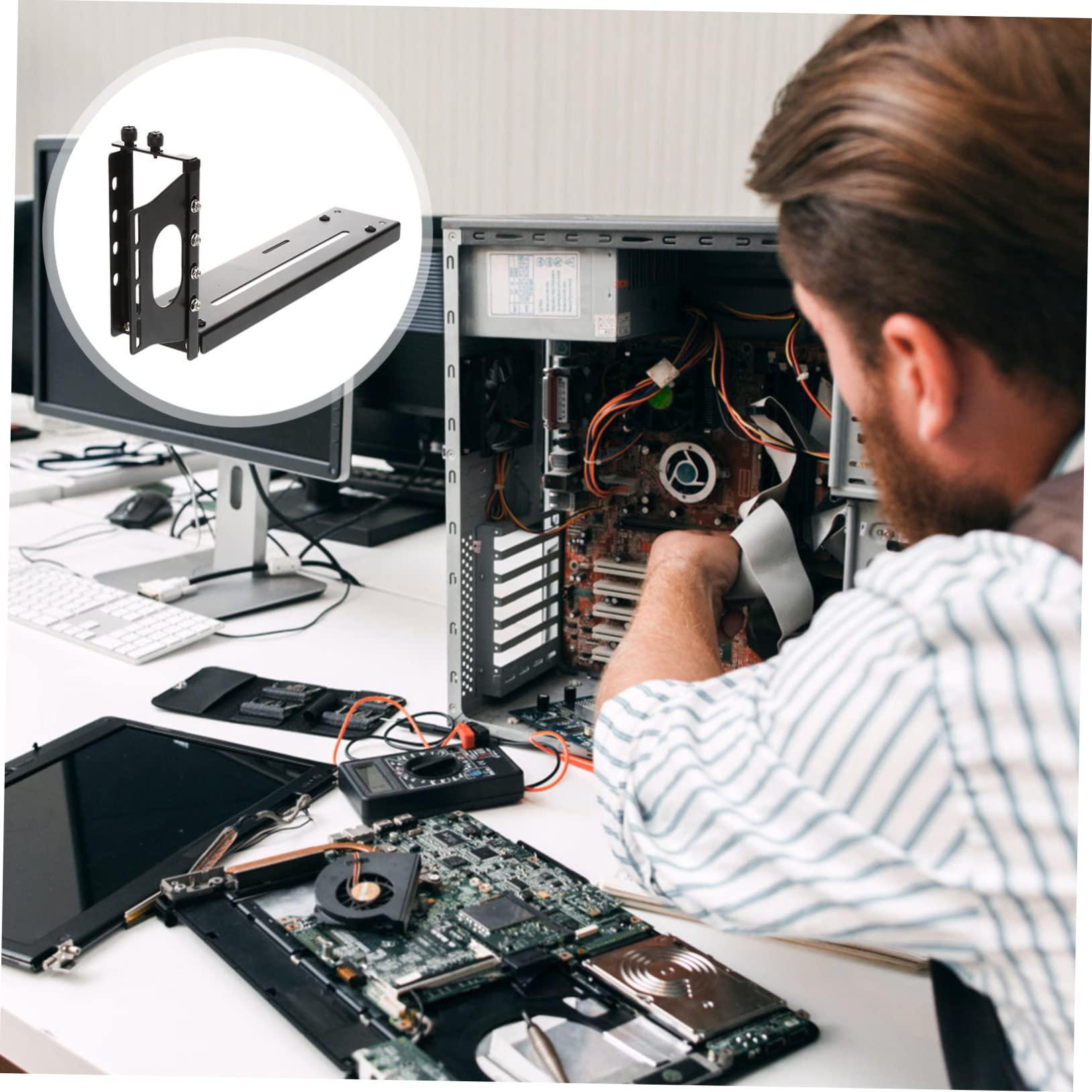 SaditY SaditY Graphics Card Bracket Right Angle Gpu Holder Vertical Gpu Mount Universal Vertical Gpu Bracket Computer Mount PC Cable Extension Gpu Extension Cable Computer Accessory Gpu Support