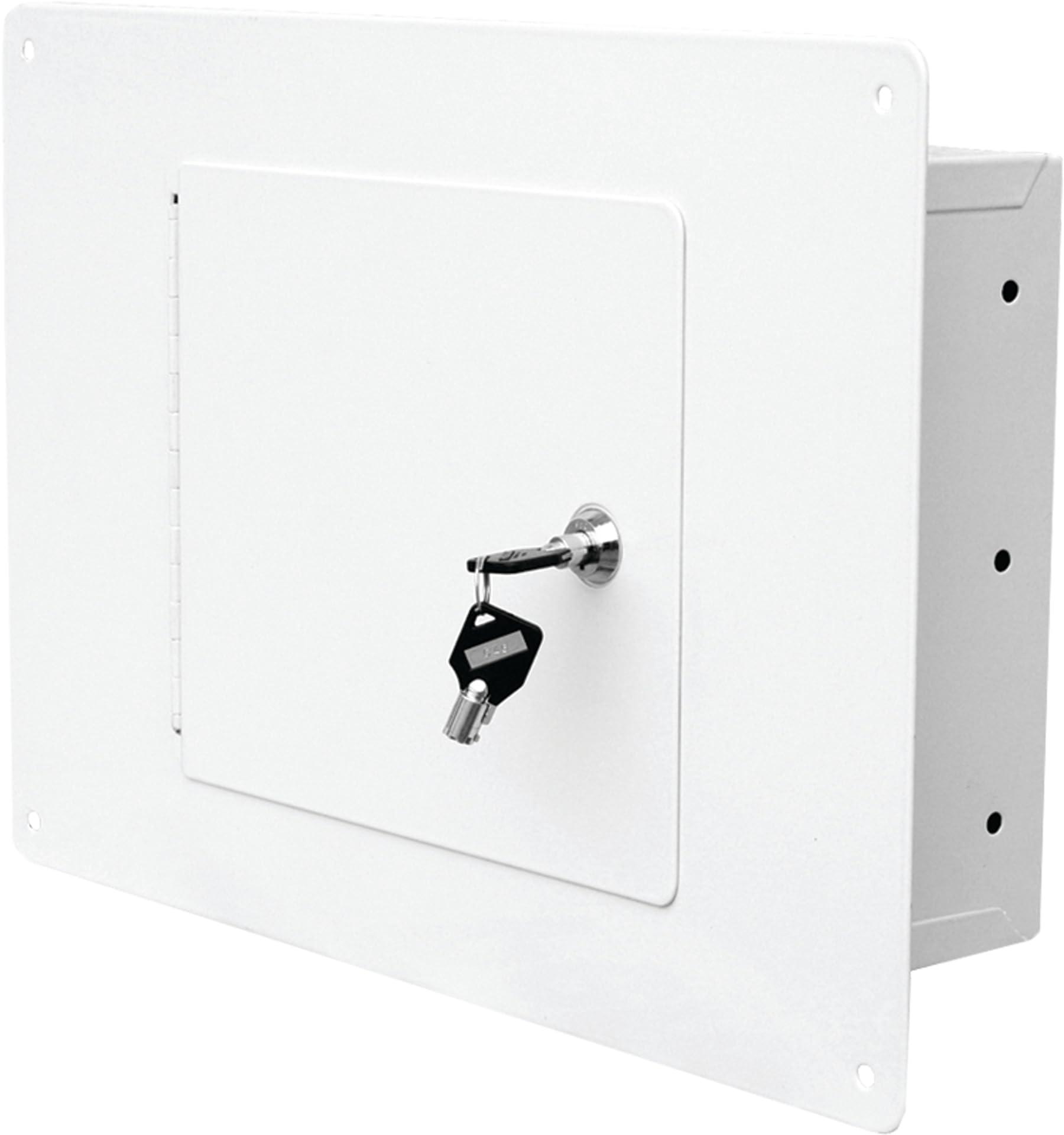 HMC Holdings LLC - First Watch Homak First Watch Between The Studs High Security Steel Wall Safe, White