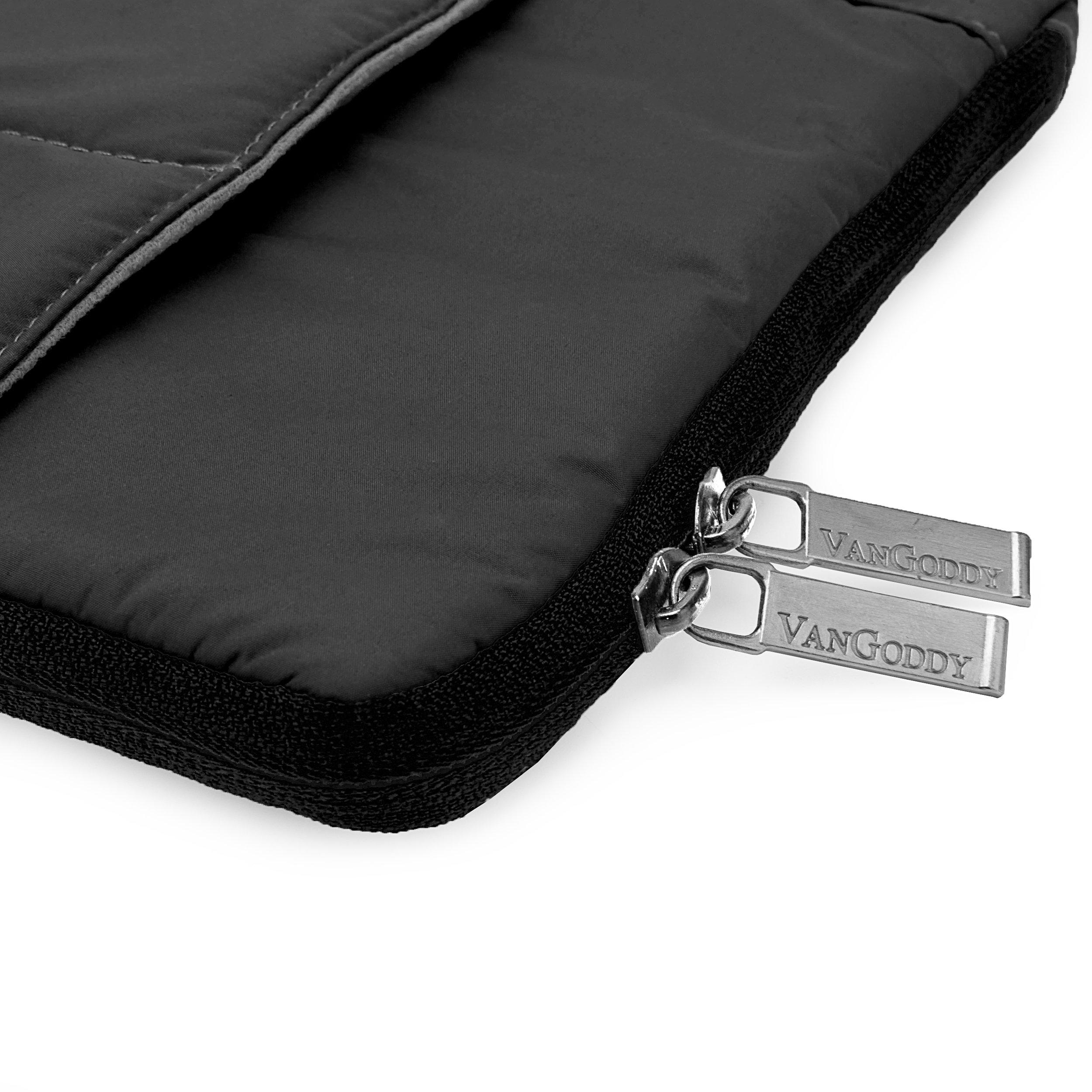 Vangoddy Vangoddy Pillow Zippered Sheen Quilted Sleeve (BLK) for Nextbook Flexx, Nextbook 10.1, NeuTab N10, Nokia Lumia 2520 10.1 inch