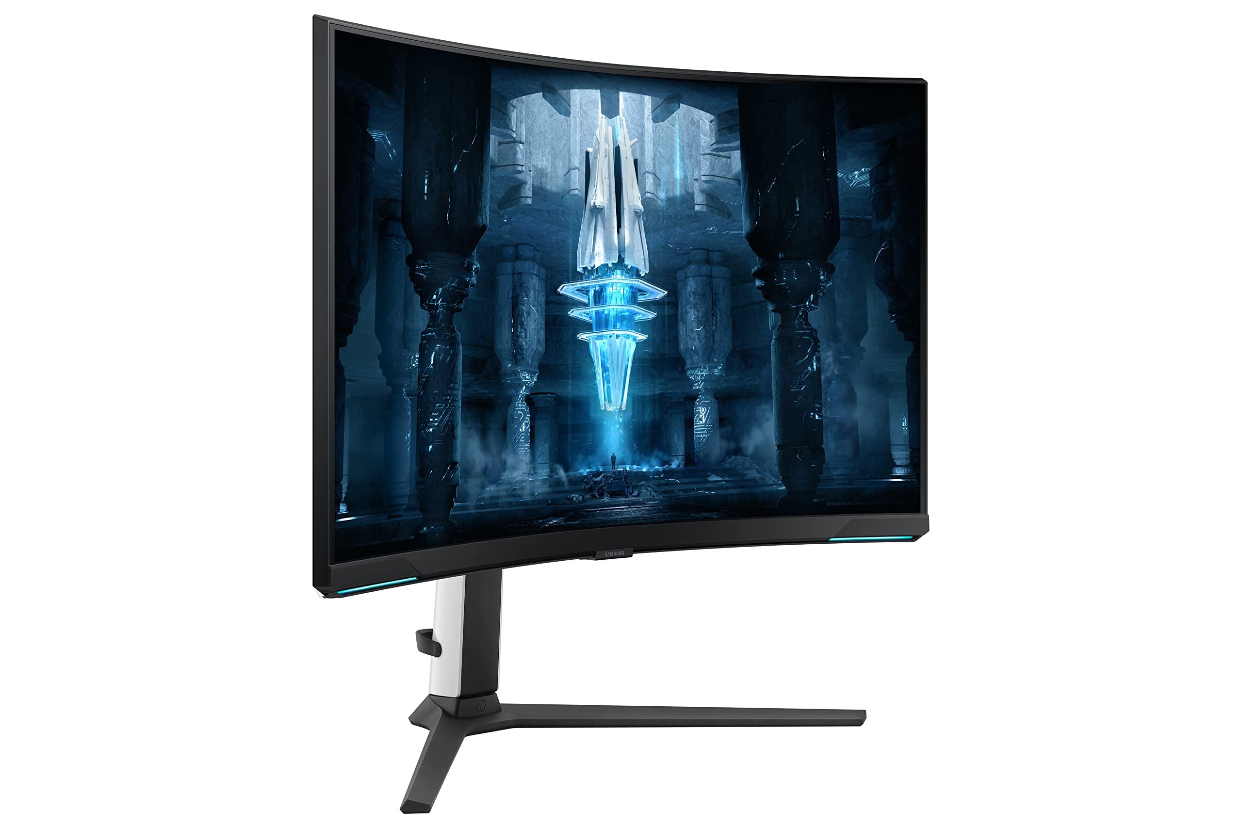 SAMSUNG 2022 Samsung 32" Odyssey Neo G8 4K UHD 165Hz 1ms G-Sync 1000R Curved Gaming Monitor, Quantum HDR2000, AMD FreeSync Premium Pro, Ultrawide Game View, DisplayPort, HDMI, Black (Renewed)