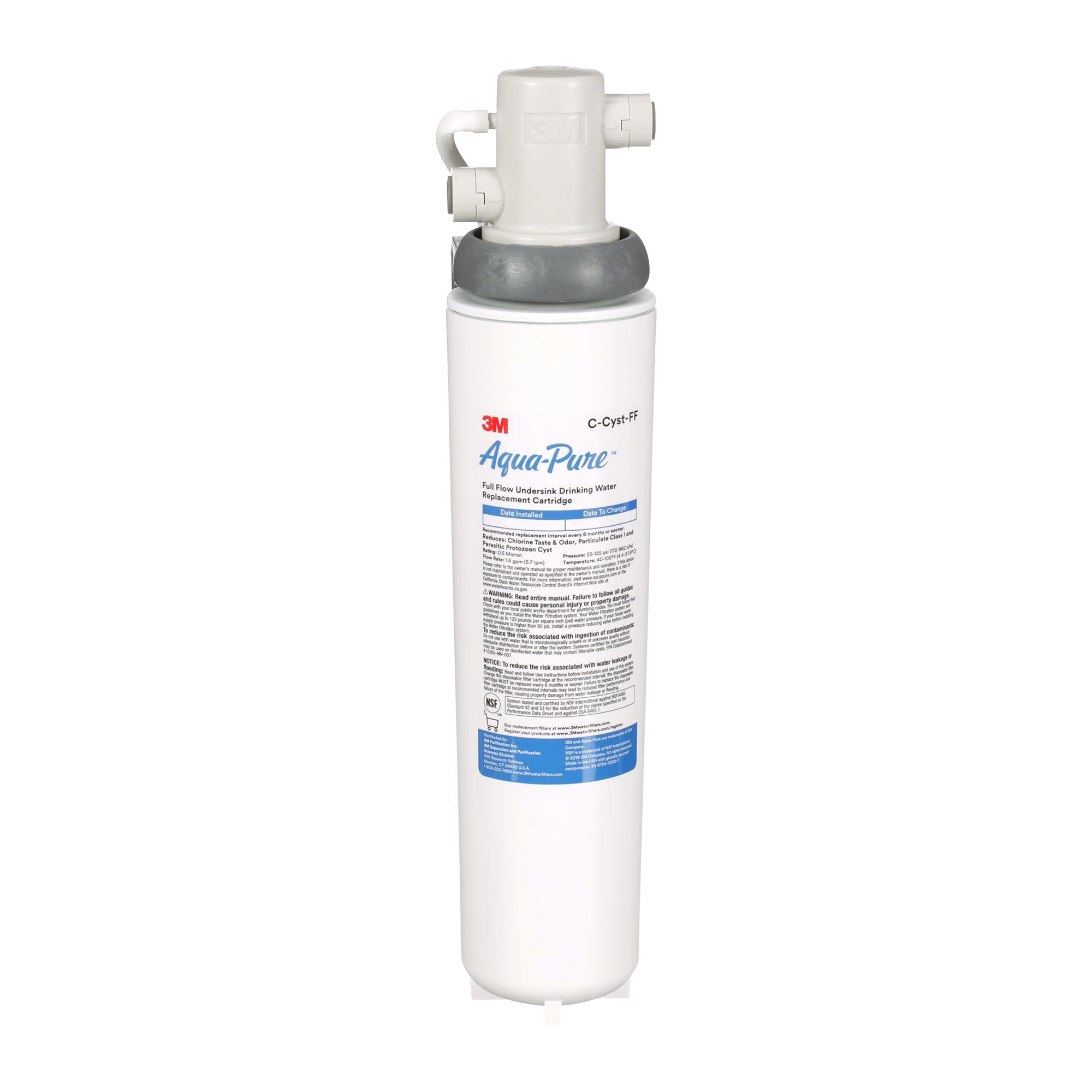 3M Aqua-Pure 3M Aqua-Pure Under Sink Full Flow Water Filter System Cyst-FF, 5609223