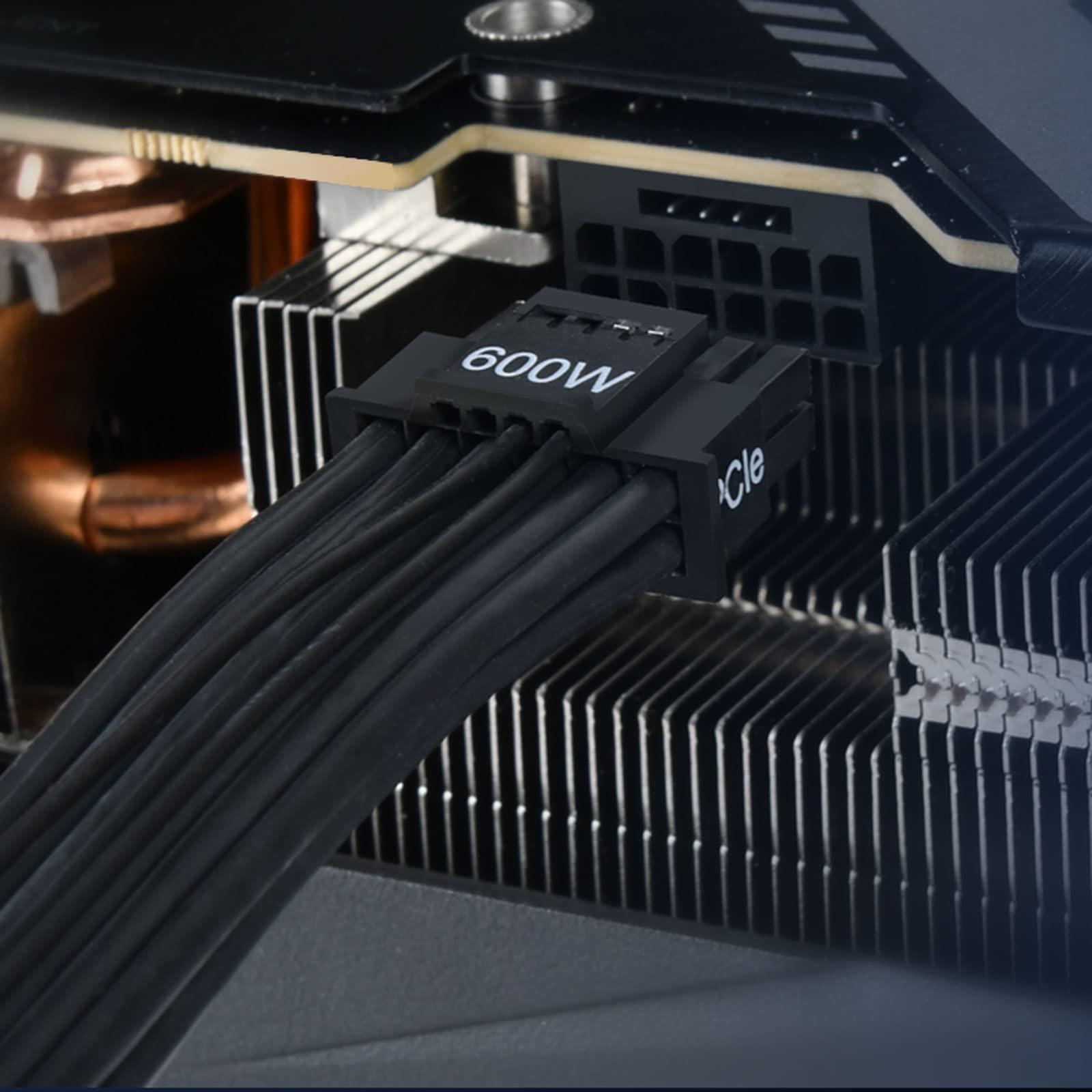 SilverStone Technology SilverStone Technology PP14-PCIE Dual PCIe 8 pin (PSU) to 12+4 pin (GPU) 12VHPWR PCIe Gen5 Cable for Silverstone 2nd Gen PSUs, SST-PP14-PCIE