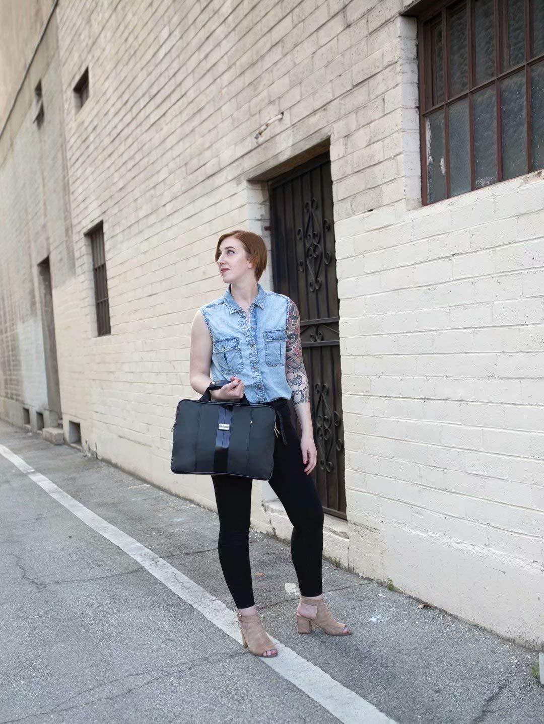 WGS Convertible Laptop Shoulder Messenger Briefcase for MacBook Notebook Chromebook