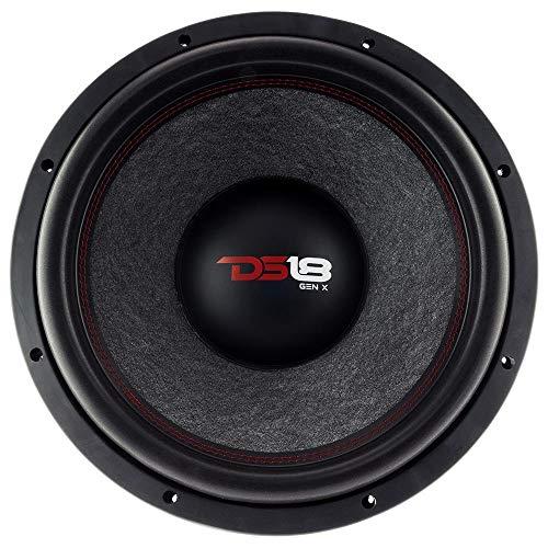 DS18 DS18 GEN-X154D Subwoofer in Black - 4 Layer Black Aluminum Voice Coil, 15", 1,100W Max Power, 500W RMS, Dual 4 Ohms, DVC - Powerful Car Audio Bass Speaker (1 Speaker)