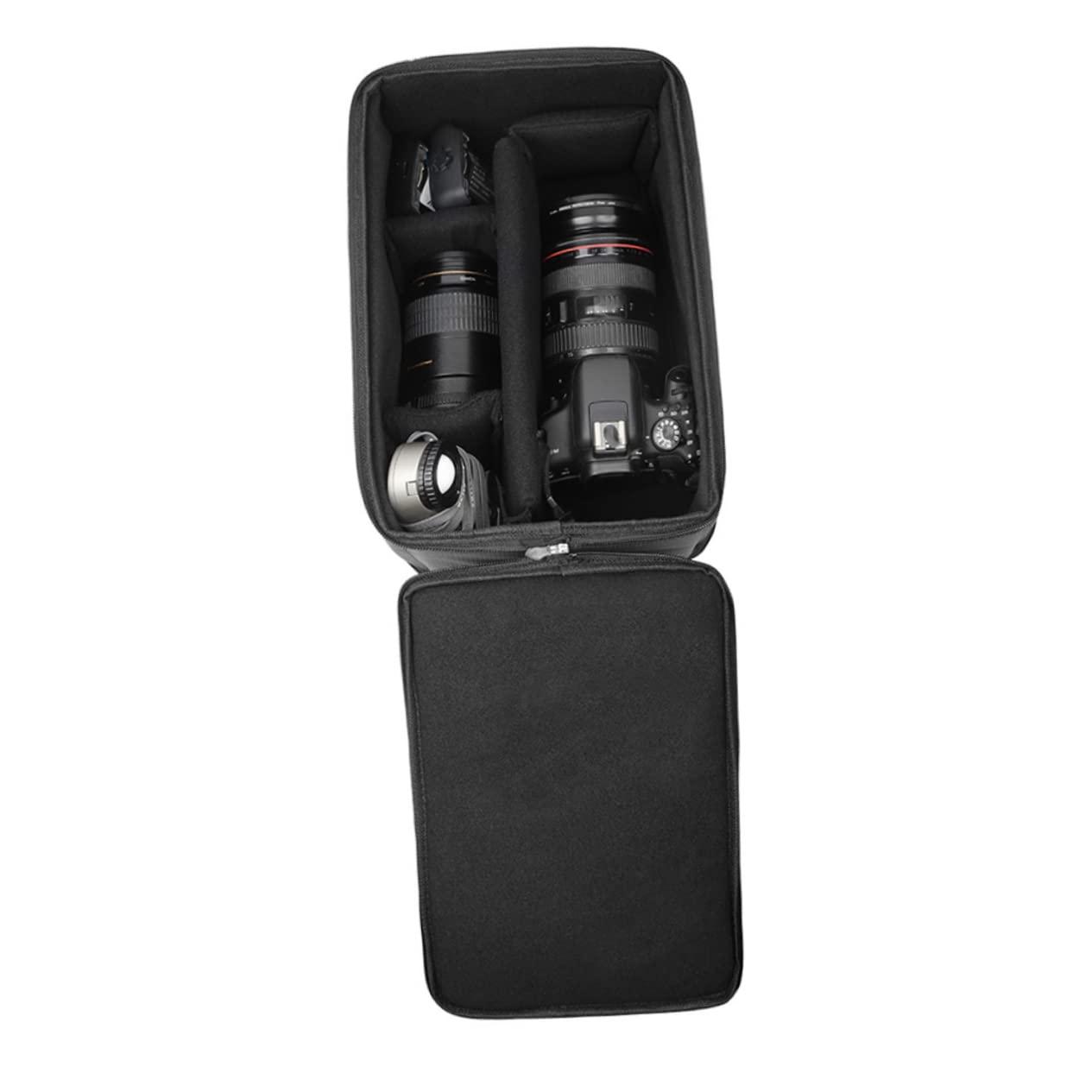 HOMOCONO HOMOCONO Combination Camera Bag Black Backpacks Portable Camera Bag Handbag Organizer Mochila Para Duffle Bag Backpack for Travel Camera Sling Bag Digital Camera Pouch Tote Bag Polyester