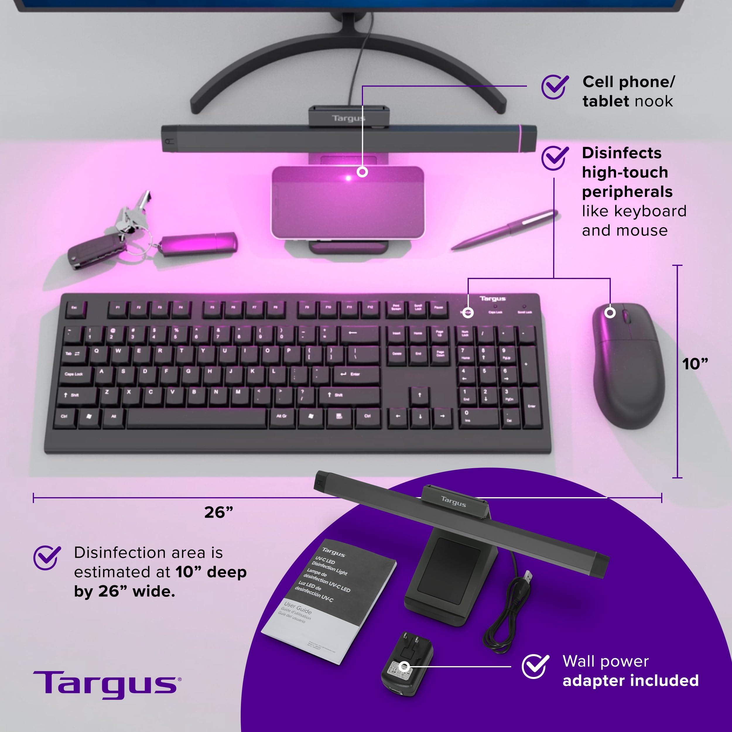 Targus Targus UV-C LED Disinfection Light - Automatically Disinfect High-Touch Surfaces and Devices (AWV339TT)