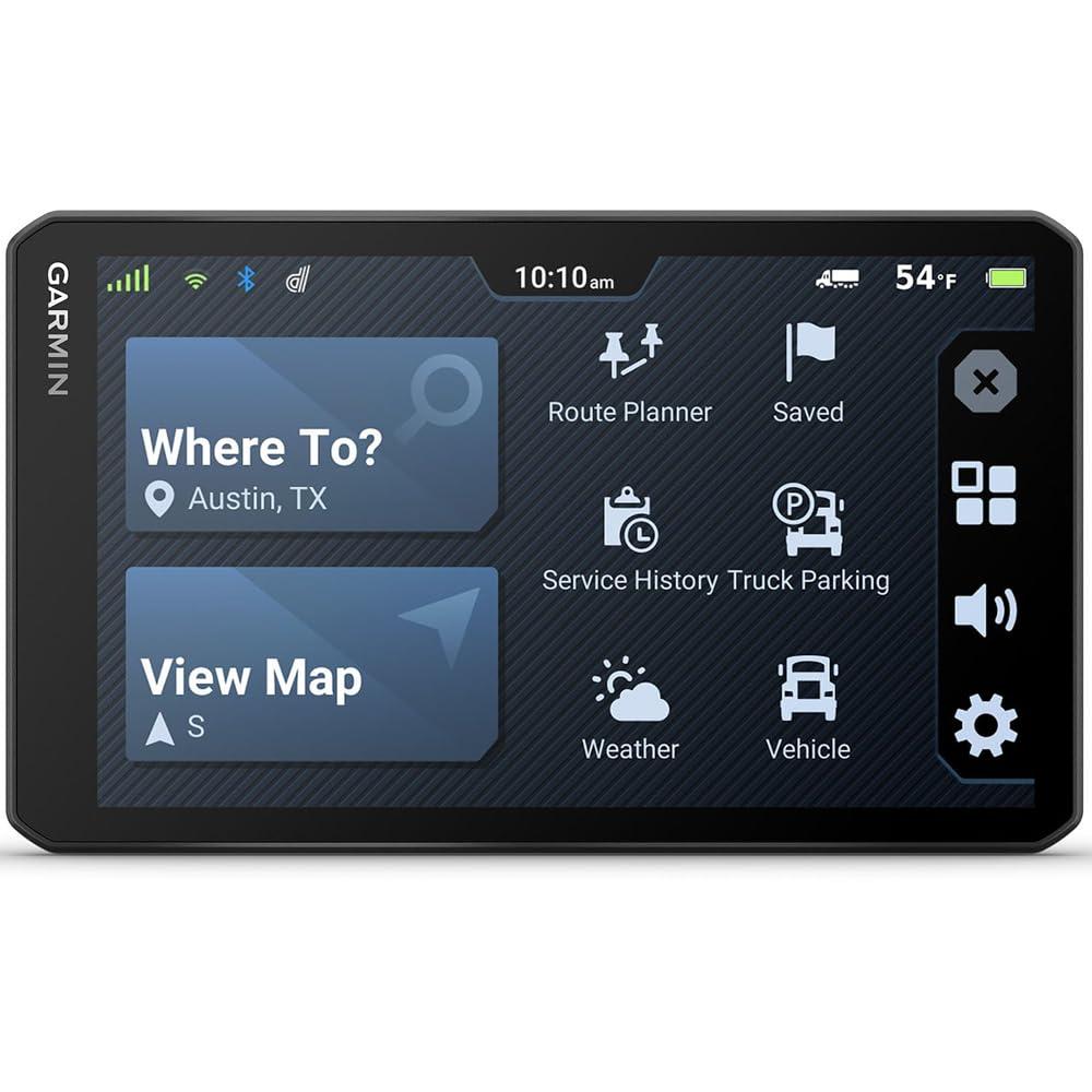 Garmin Garmin 010-02924-00 dezl OTR720 7" GPS Truck Navigator, Custom Truck Routing, Satellite Imagery | Official USA Partner Model | Bundle with Hard EVA Case, 32GB MicroSD Card, Deco Gear Dual Car Socket