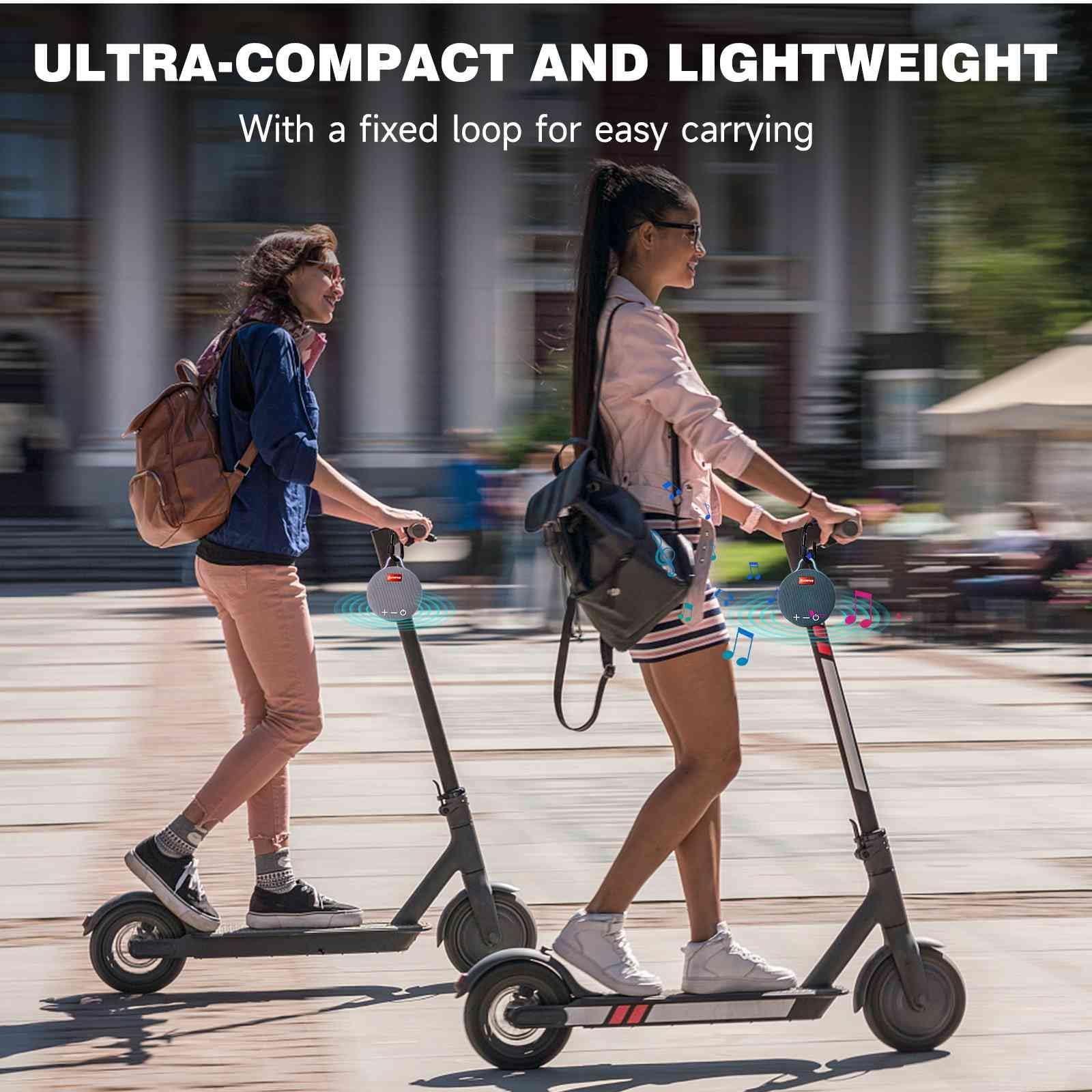 UrbanX UrbanX Audience Series IPX7 Bluetooth Waterproof Speaker with Clip, 20H Playtime, Compact Speaker with Big Sound, Punchy Bass, Wireless for Redmi Note 6 Pro & Beach, Pool, Boat, Biking Blue 1 Pack