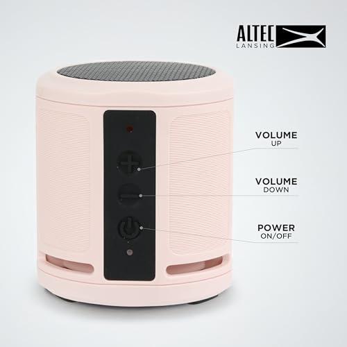 Altec Lansing Altec Lansing HydraMicro - Waterproof Bluetooth Speaker, Lightweight & Portable Speaker for Travel & Outdoor Use, Petal Pink