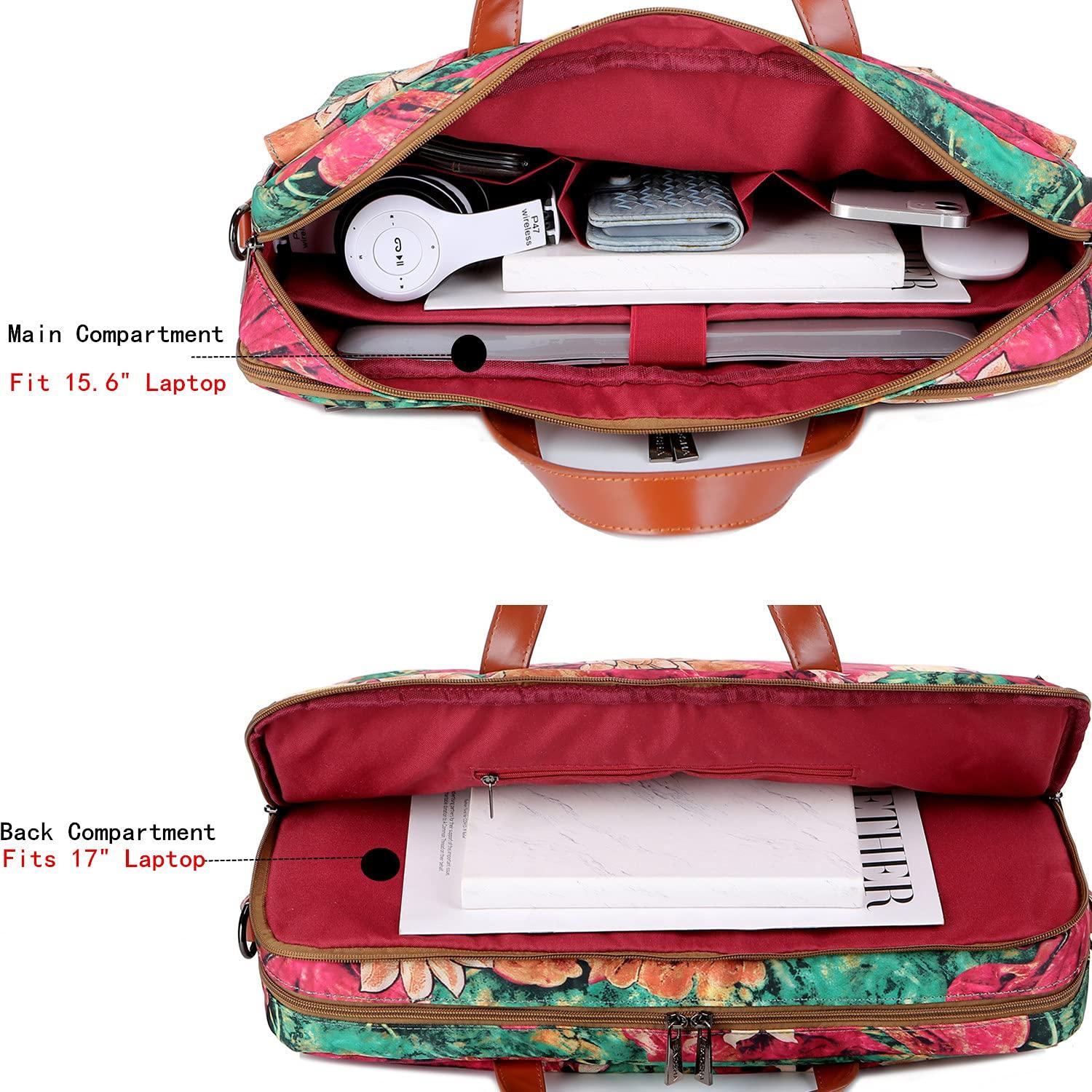 Baosha Baosha Multicoloured 17inch Laptop Computer Bag Messenger Bag Briefcase for Women BC-07 (BS)