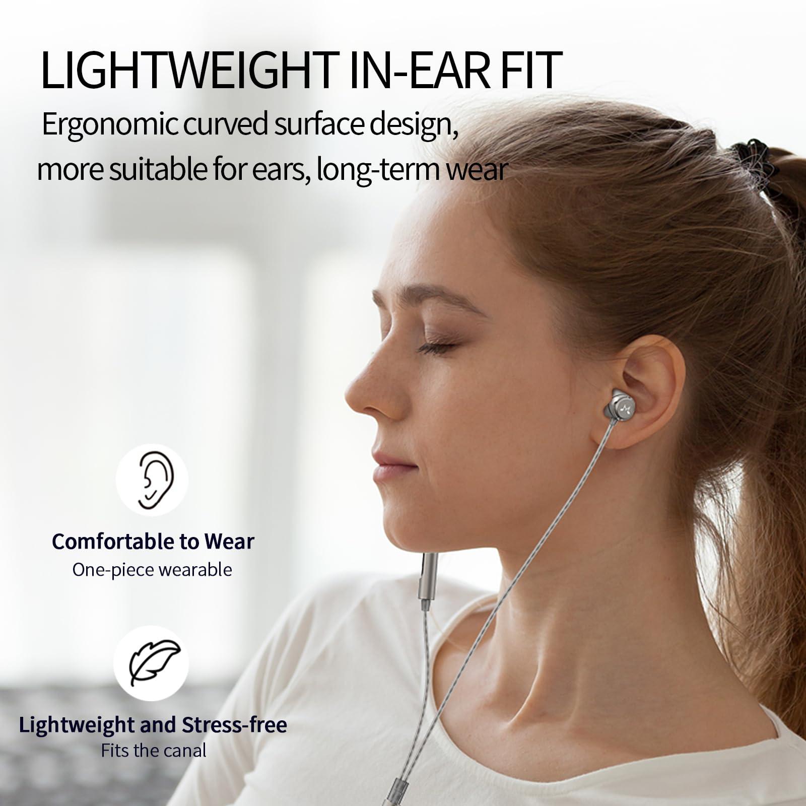 SoundMAGIC SoundMAGIC E11D Digital USB C Headphones Type C Earbuds with Microphone HiFi Stereo Earphones Powerful Bass Noise Isolating Compatible with Android Device Gunmetal