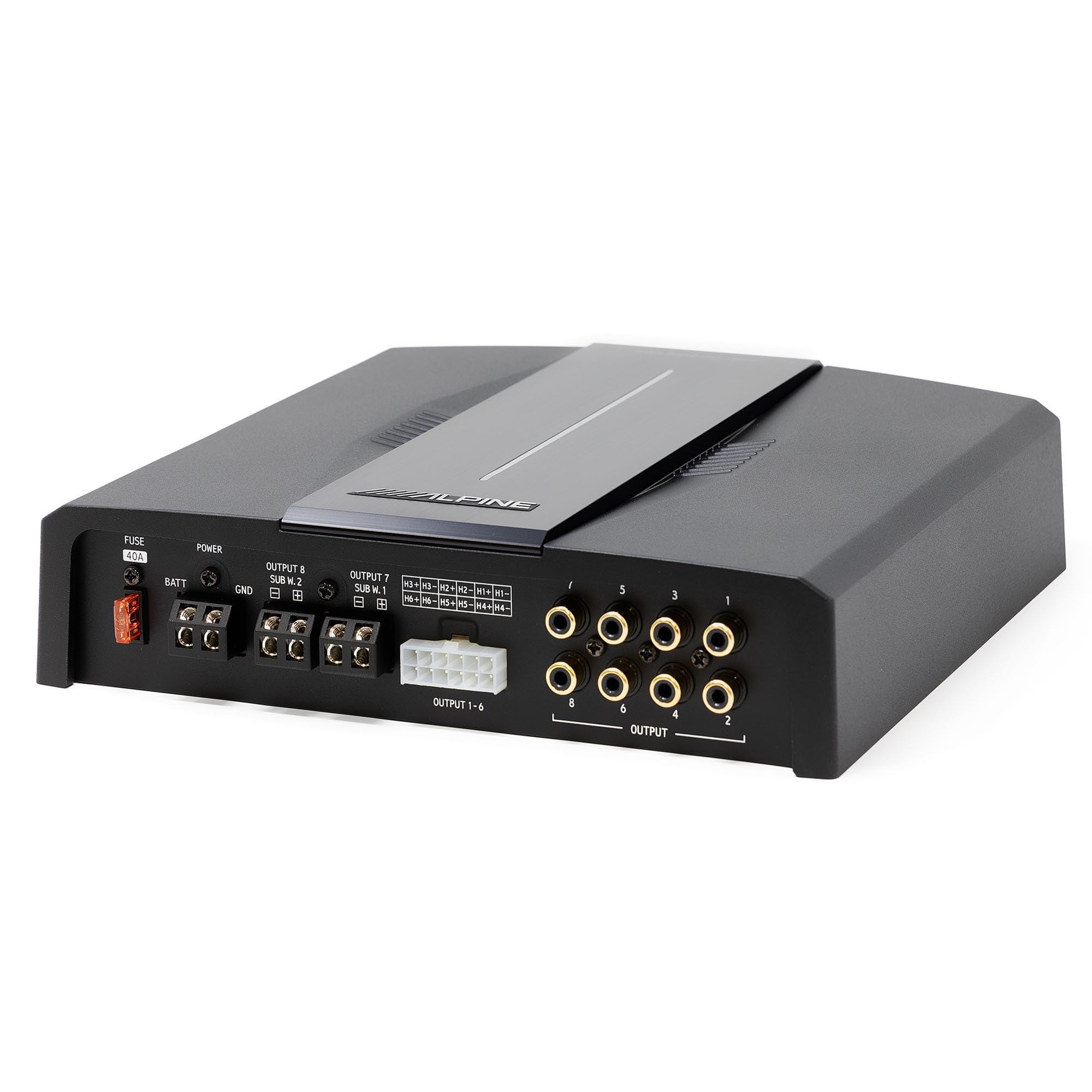 Alpine Alpine PXE-C80-88 OPTIM8 8-Channel Hi-Res DSP Amplifier w/SS-SB10 Subwoofer, S2-S65C 6.5" & S2-S68 Bundle