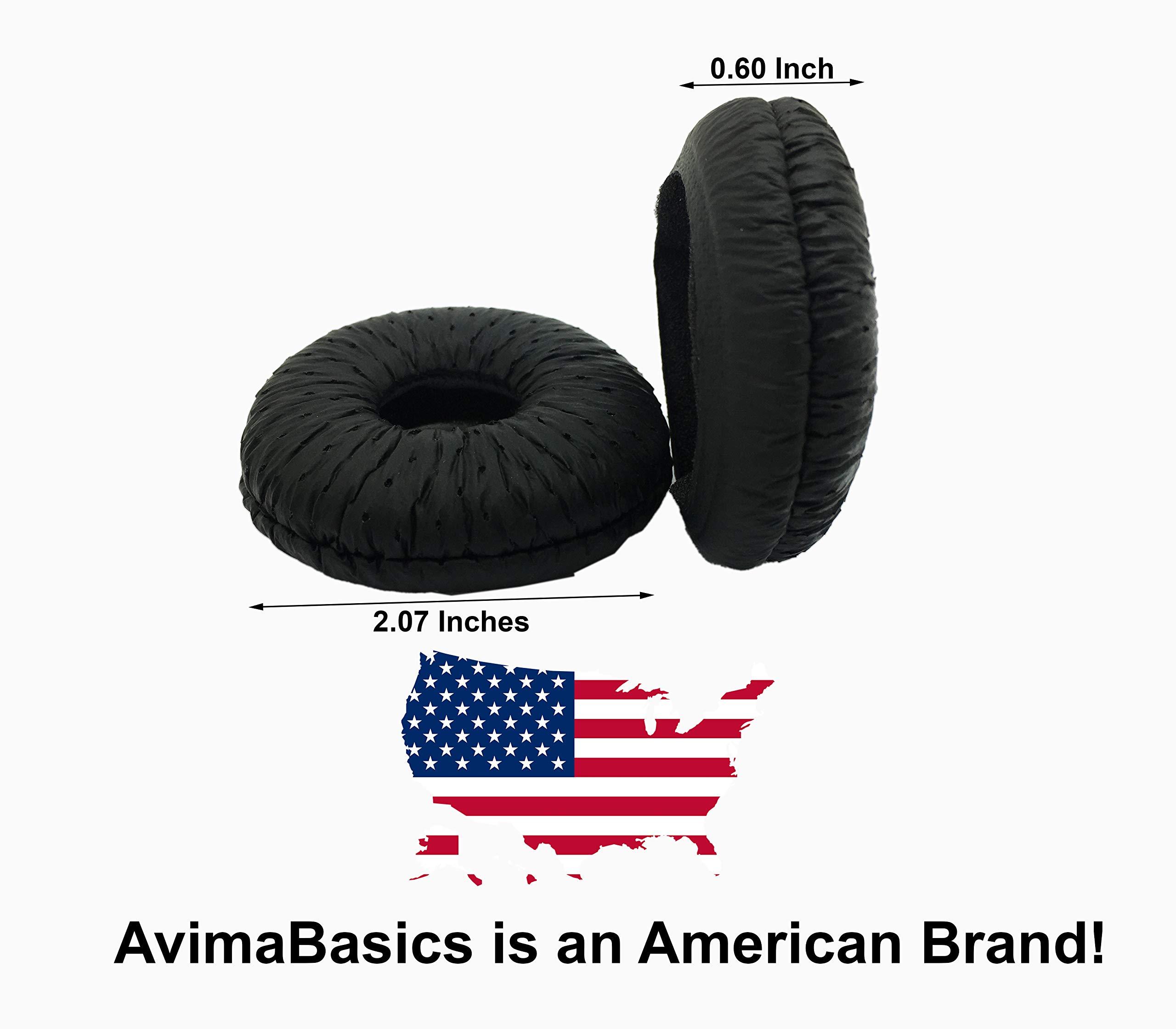 AVIMABASICS AVIMABASICS H361N Ear Pads Earpads Spare Foam Cushions Cover Repair Parts for Plantronics H351 H351N H361 H361N P351 P361 DS361N D450 D450N D460 D460N AH450 AH450N AH460 AH460N Headsets (10 Pair)