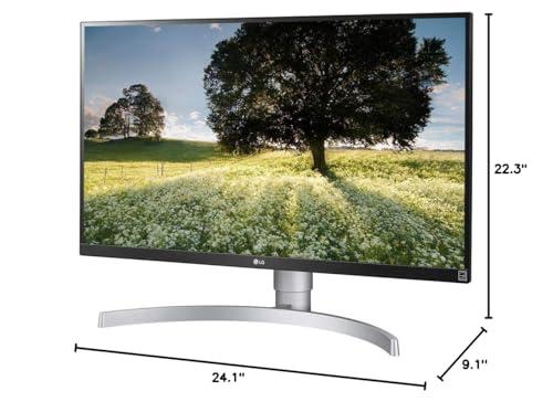 LG LG 27UK650-W 27 Inch UHD (3840 x 2160) IPS Display with HDR 10, sRGB 99% Color Gamut, AMD FreeSync Technology, 3-Side Virtually Borderless Design