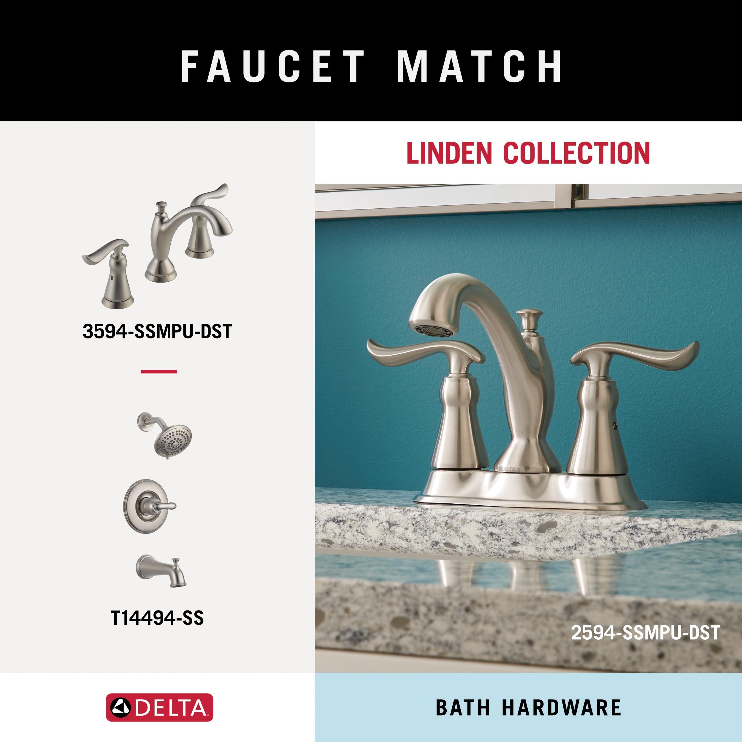 DELTA FAUCET DELTA FAUCET 79418-SS Linden 18 in. Wall Mount Towel Bar Bath Hardware Accessory in Stainless Steel