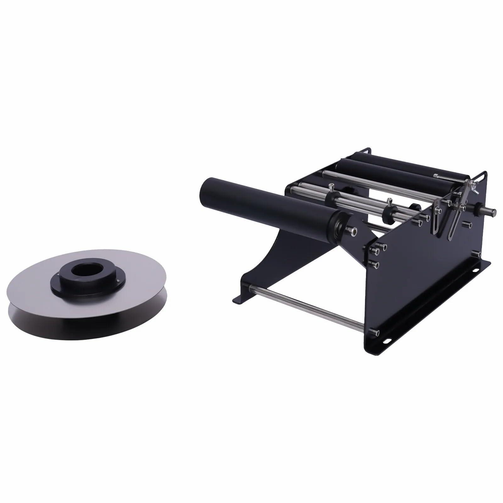 LIKARVA LIKARVA Semi Automatic Round Bottle Labeling Machine MT-30 Manual Labeling Machine Label Applicator Self-Adhesive Bottle Labeler with Handle MT 30 Bottle Sticker Labeler 30Times/Minute