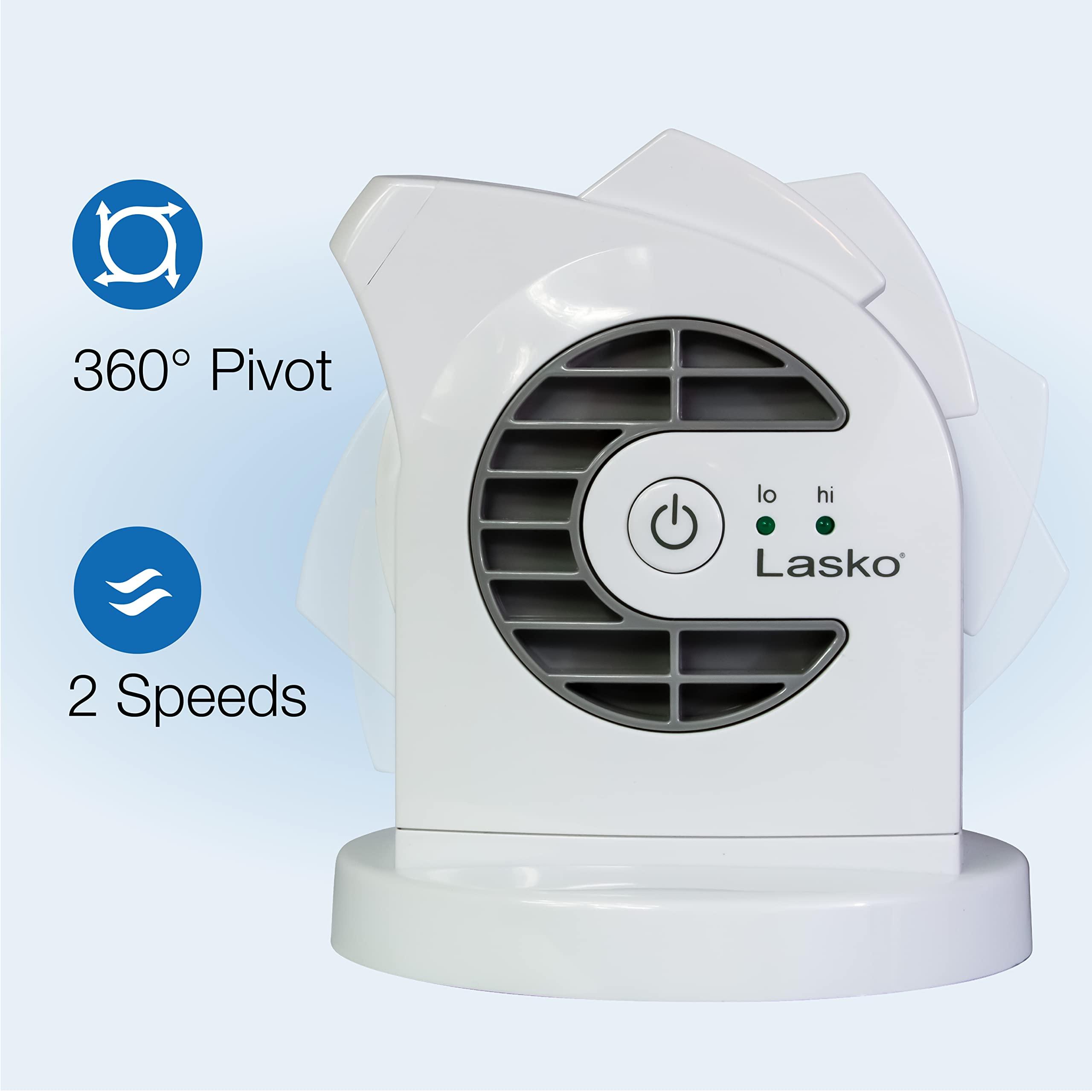 Lasko Lasko 12\" 289 CFM Pivoting Utility Fan and MyCool Mini USB Desk Fan with AC Adapter and USB Cable