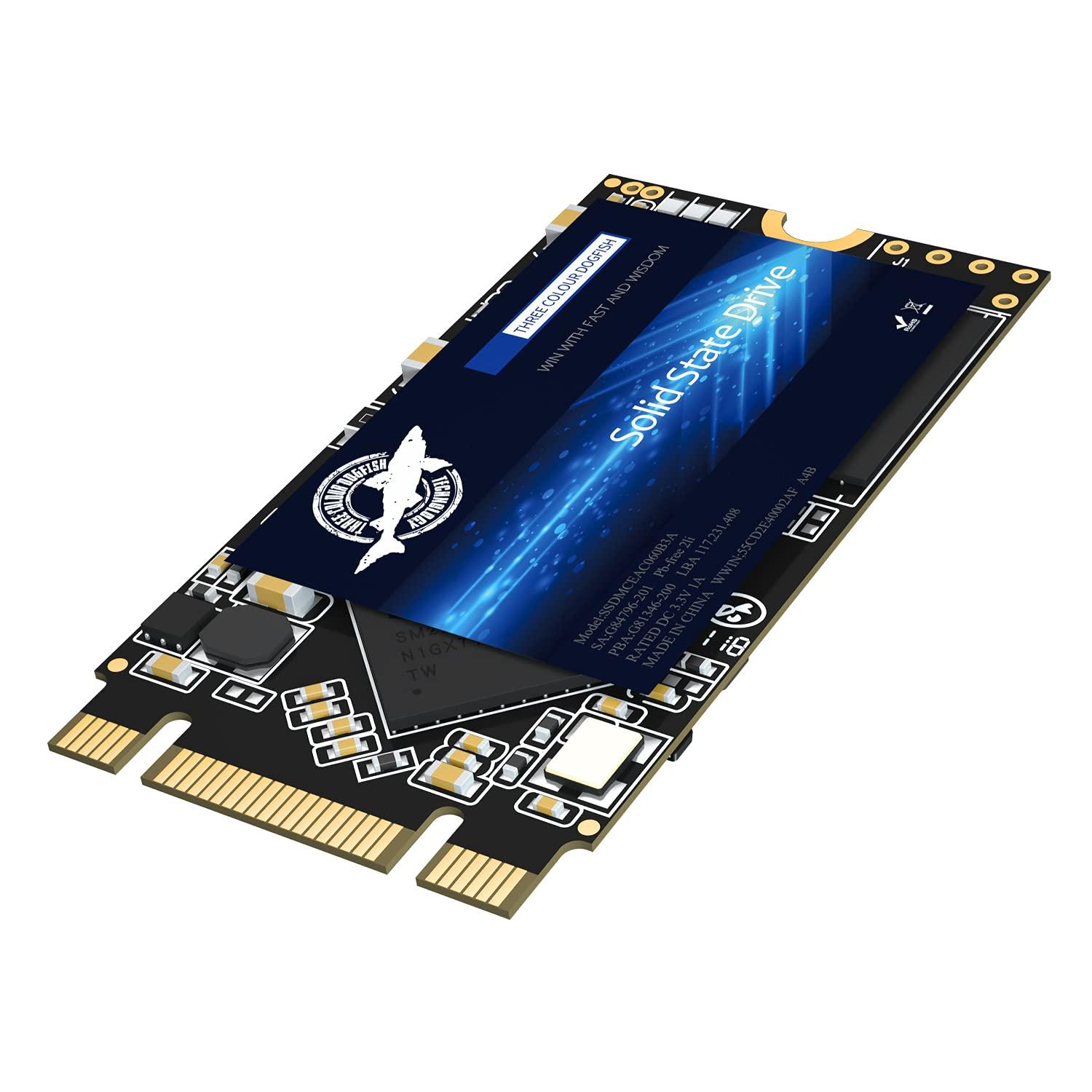 THREE COLOUR DOGFISH Dogfish M.2 2242 SSD 250GB 3D NAND TLC SATA III 6 Gb/s, Internal Solid State Drive - Compatible with Desktop PC Laptop (M.2 2242 250GB)