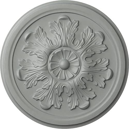 Ekena Millwork Ekena Millwork CM12LE Legacy Acanthus Ceiling Medallion, 12 3/4"OD x 7/8"P (Fits Canopies up to 3 1/2"), Factory Primed