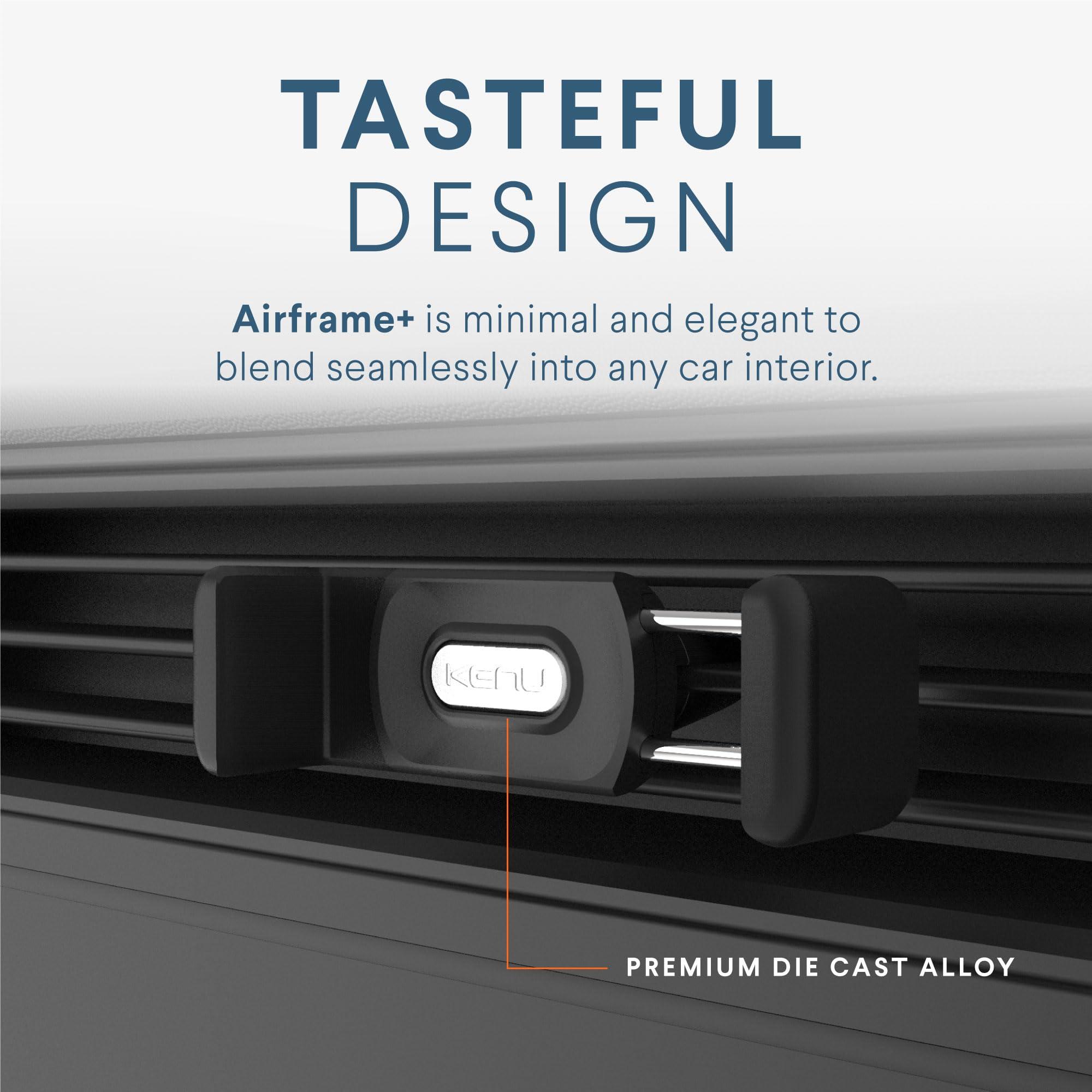 Kenu Kenu Airframe+, Air Vent Car Phone Holder Mount, Cell Phone Stand for Car, Expandable Grip & 360 Degree Pivot, Compatible with Latest iPhones, Samsungs, & Androids