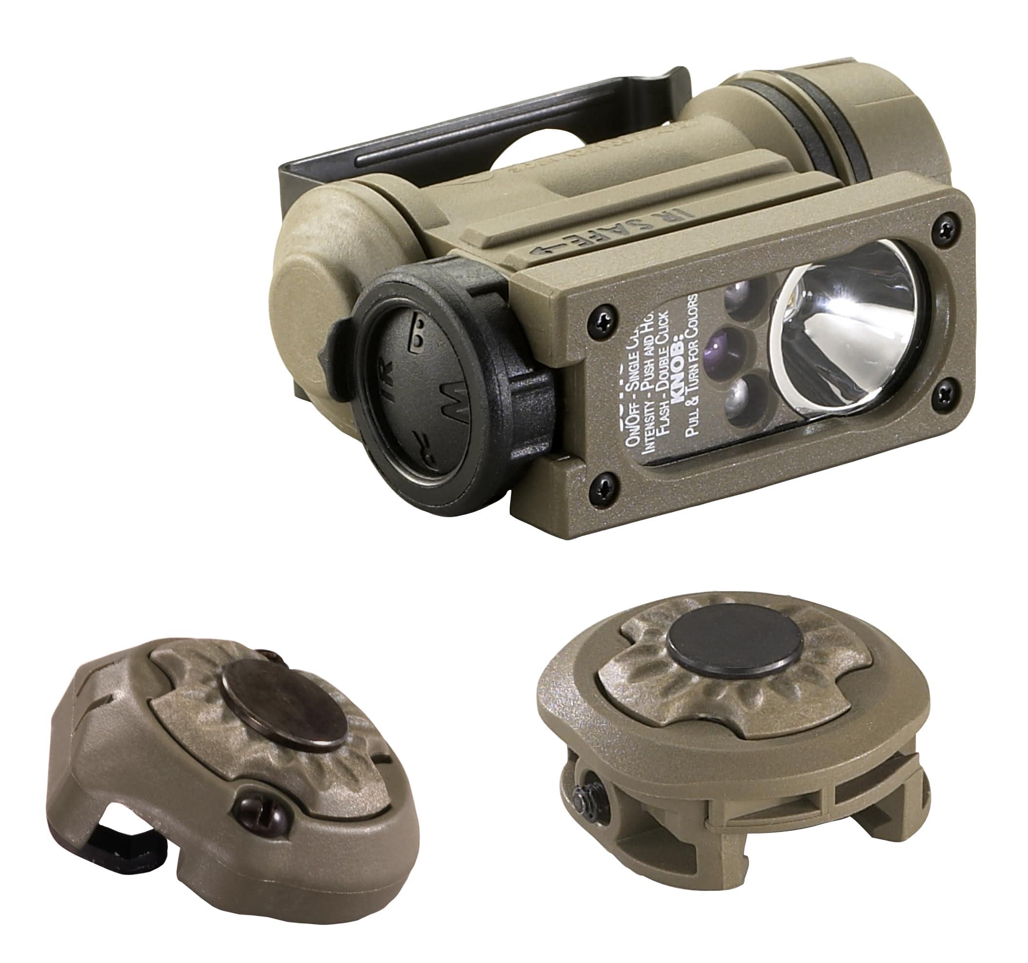 Streamlight Streamlight 14518 Sidewinder 55-Lumens Compact II Military Flashlight with Helmet Mount & Rail Mount in Box, Coyote