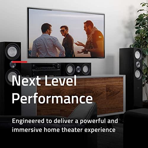 Fluance Fluance Reference High Performance Surround Sound Home Theater 5.0 Channel Speaker System Including 3-Way Floorstanding Towers, Center Channel, and Rear Surround Speakers - Black Ash (XL8HTB)