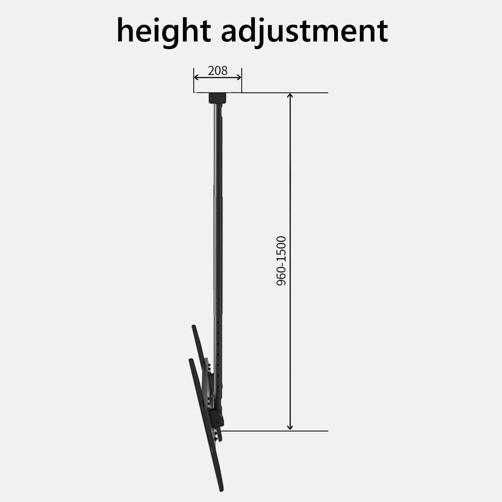 CAMEKIGZ CAMEKIGZ Adjustable Ceiling TV Mount Bracket, Fits 60-100 Inch LED Flat Panel Display, Max VESA 1000x600mm(3m), Motorized Ceiling TV Mount