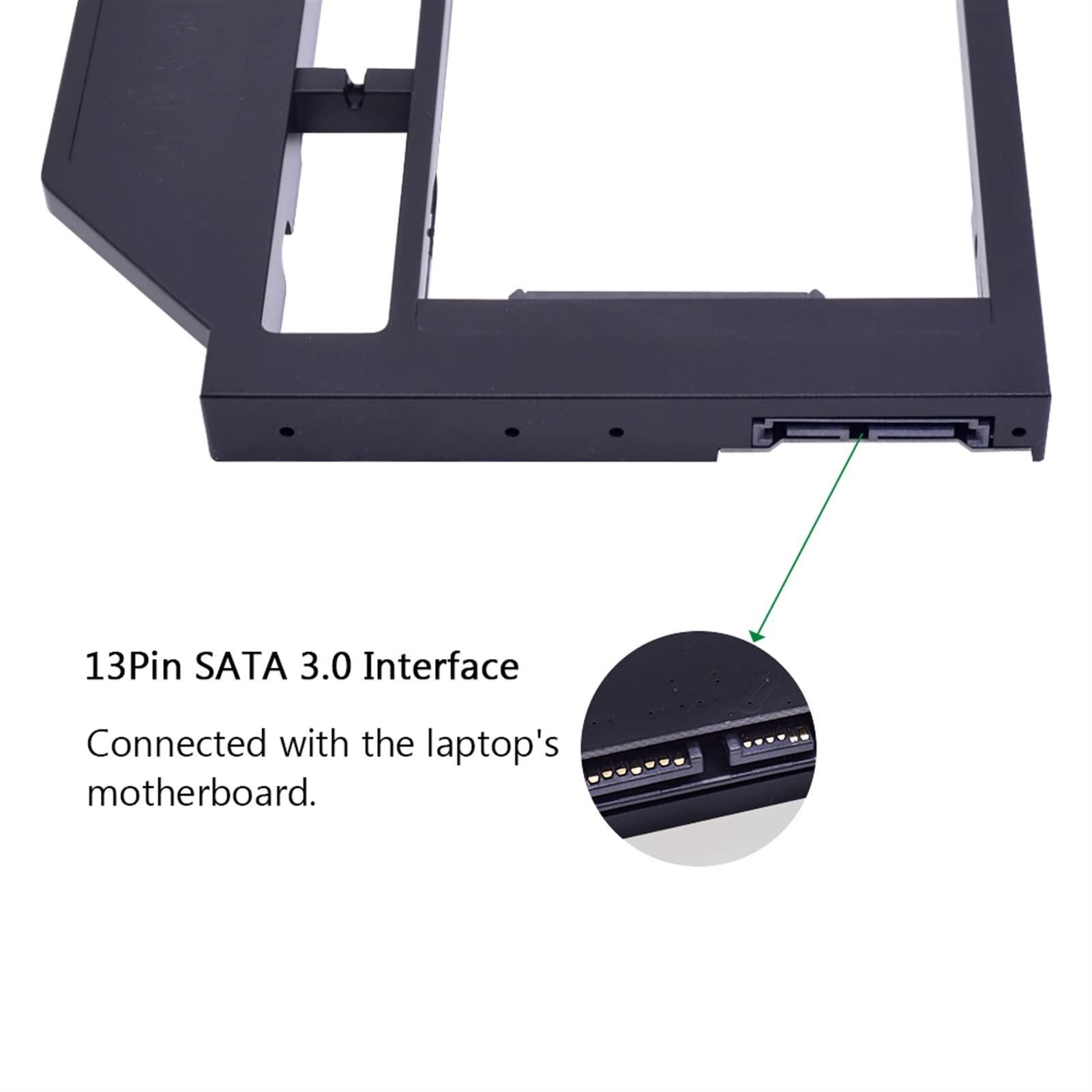 CZKE Original Package SATA 3.0 2nd HDD Caddy 12.7mm for 2.5" Hard Disk SSD Case Enclosure for Laptop CD-ROM DVD-ROM
