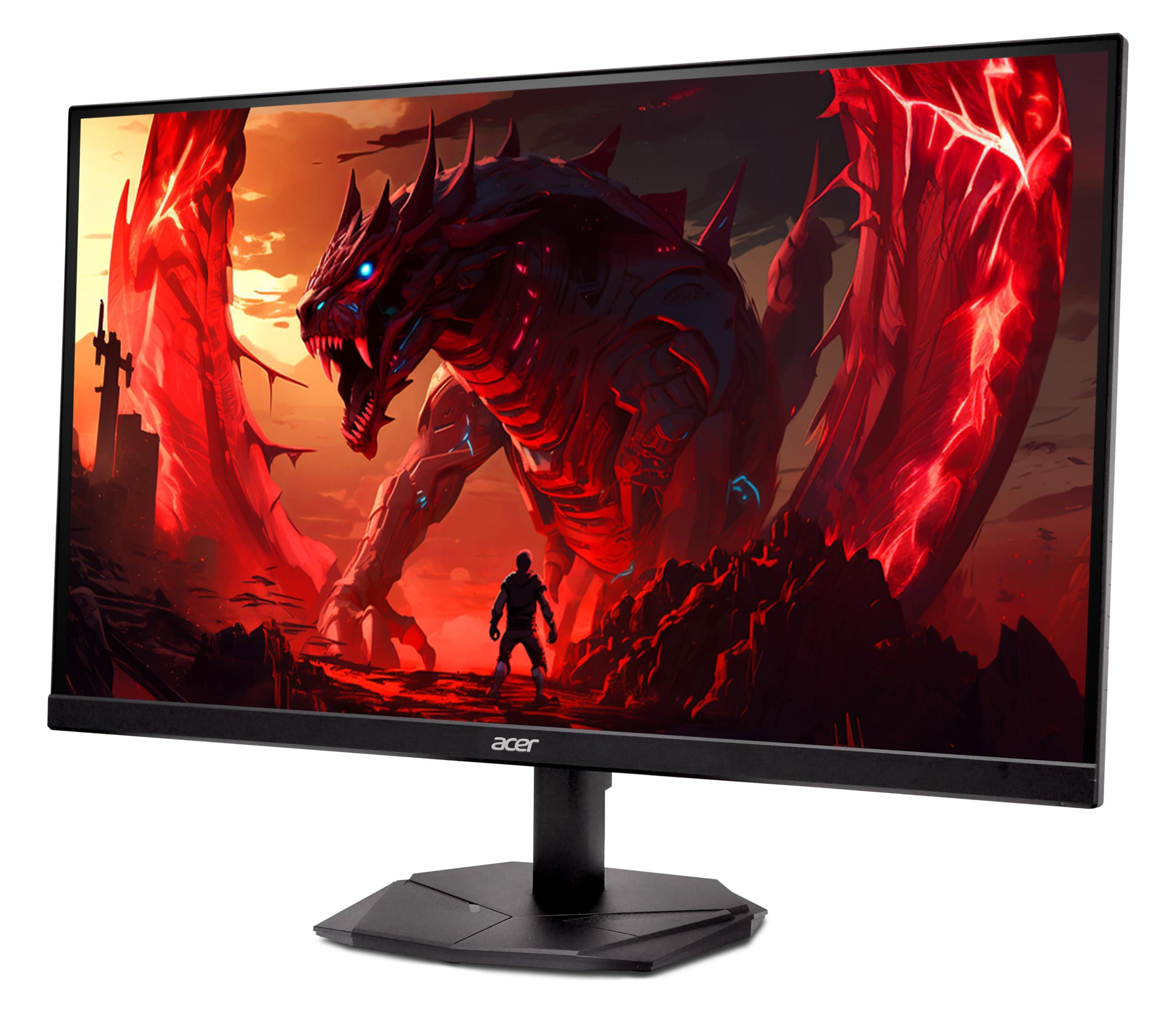 acer acer Nitro 27\" WQHD 2560 x 1440 IPS Gaming Monitor | AMD FreeSync | Up to 180Hz Refresh | Up to 0.5ms | DCI-P3 95% | HDR 10 Support | 1 x Display Port 1.2 & 2 x HDMI 2.0 | KG271U N3bmiipx