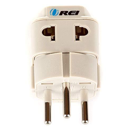 OREI OREI USA to Israel, Gaza, Palestine & More (Type H) Travel Adapter Plug - 2 in 1 - CE Certified - RoHS Compliant - 4 Pack - White Color (DB-14-4PK)