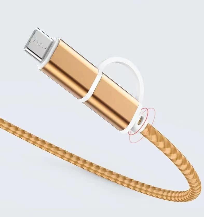 Accessonico Power Cord Replacement for Amazon Kindle Charger, Old & New Kindle, Paperwhite 10th Generation, Samsung Galaxy Tab A7 S6 Lite A8 Tablet USB Fast Charging Cords 2 in 1 Cables