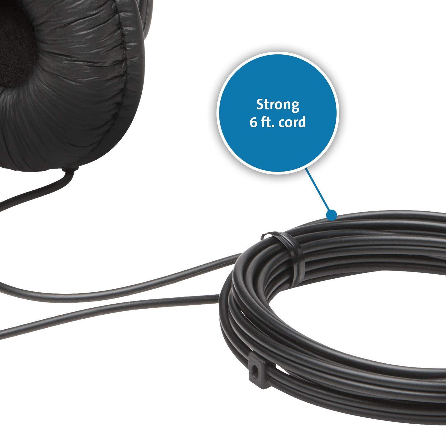 Kensington Kensington Hi-Fi Headphones with Microphone (K97603WW), Black, Universal, 3.5mm