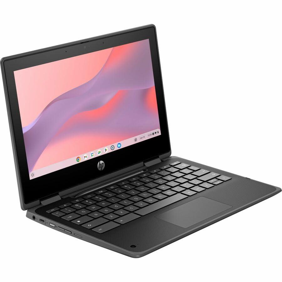 HP HP Pro x360 Fortis 11 G5 11.6\" Touchscreen Rugged Convertible 2 in 1 Chromebook - HD - Intel N-Series N100-8 GB - 64 GB Flash Memory - Jack Black