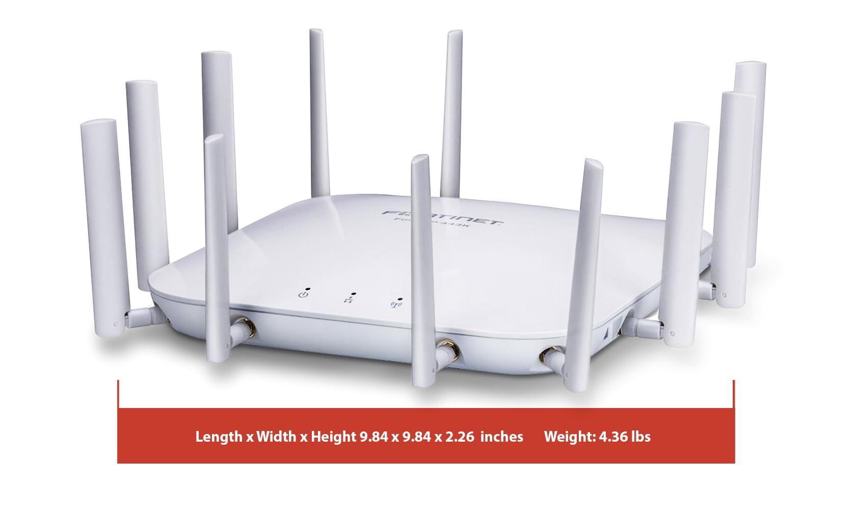 FORTINET Fortinet FortiAP 443K | 4x4 Wi-Fi 7 Outdoor Wireless Access Point - Tri-Band, External Antennas, 2X 10G Ethernet Ports (FAP-443K-A)
