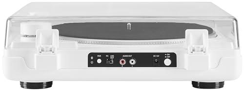Crosley Crosley T400D-WH Fully Automatic Bluetooth 2-Speed Turntable Record Player with S100A Stereo Speakers, White