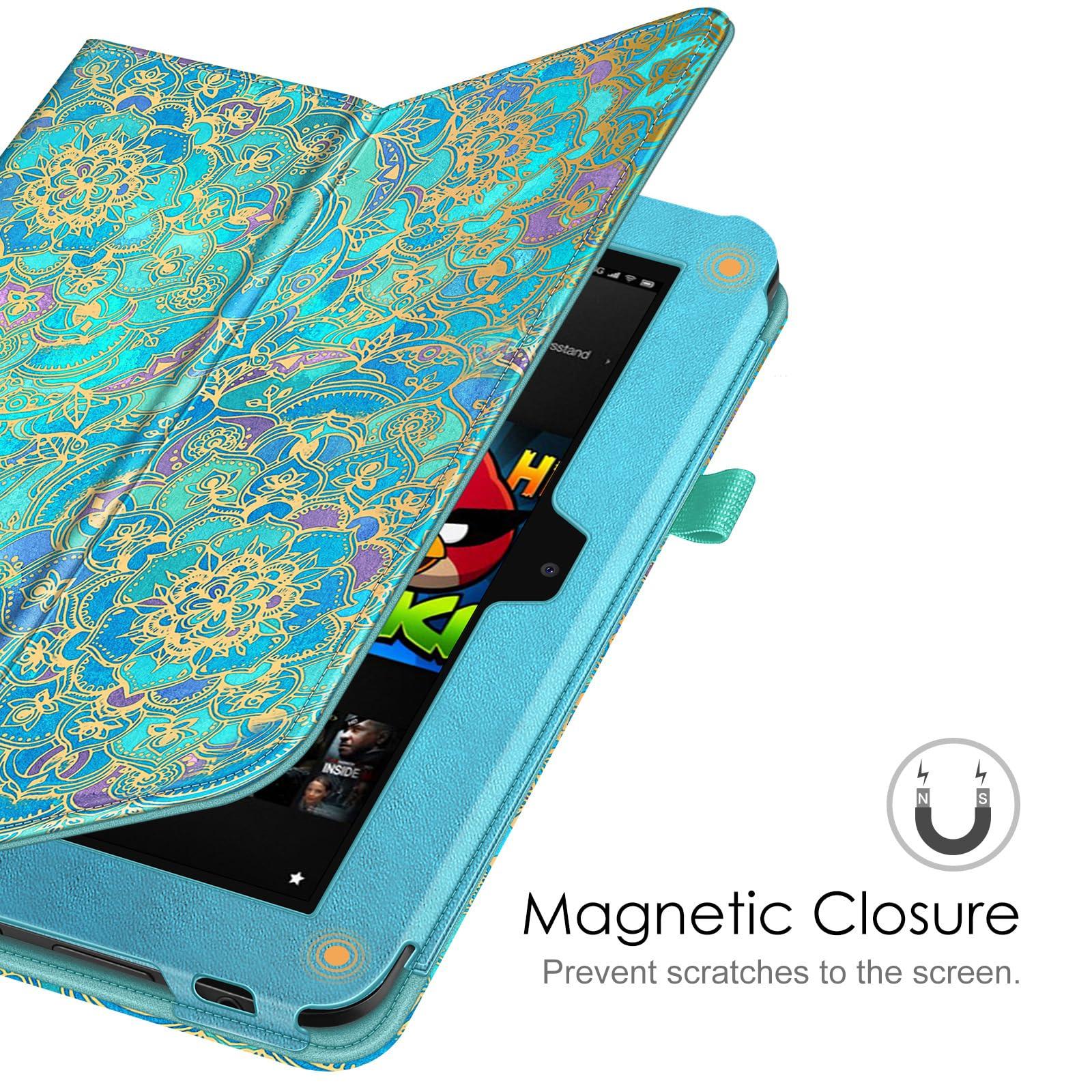 Fintie Fintie Folio Case for Kindle Fire HD 8.9\" - Slim Fit Leather Case with Auto Sleep/Wake for Amazon Kindle Fire HD 8.9 (Will not fit HDX Models) - Shades of Blue