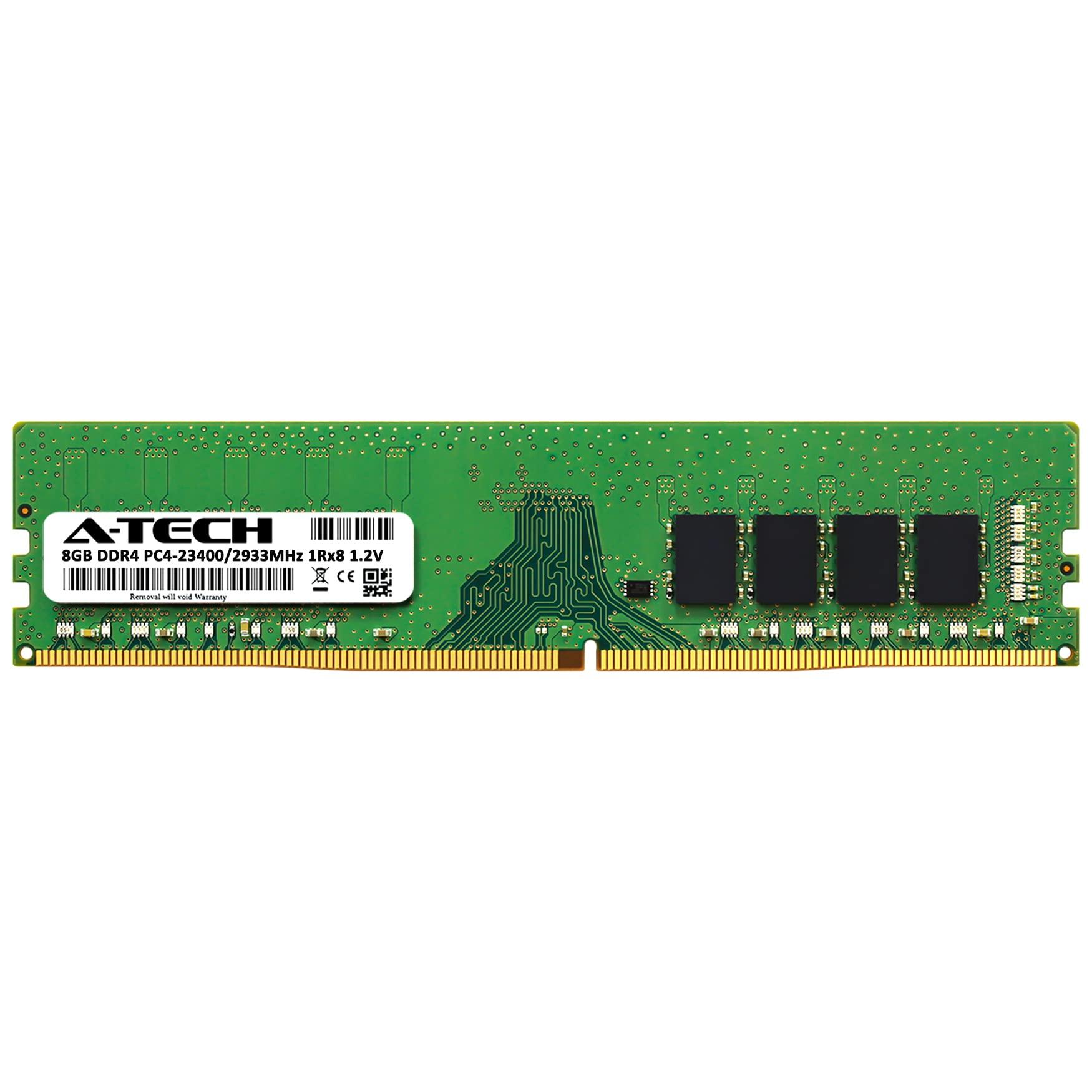 A-Tech A-Tech 8GB RAM Replacement for Dell SNPJ69DFC/8G, AA101830, J69DF, 0J69DF | DDR4 2933MHz PC4-23400 1Rx8 Non-ECC DIMM Desktop Tower PC Single Memory Module