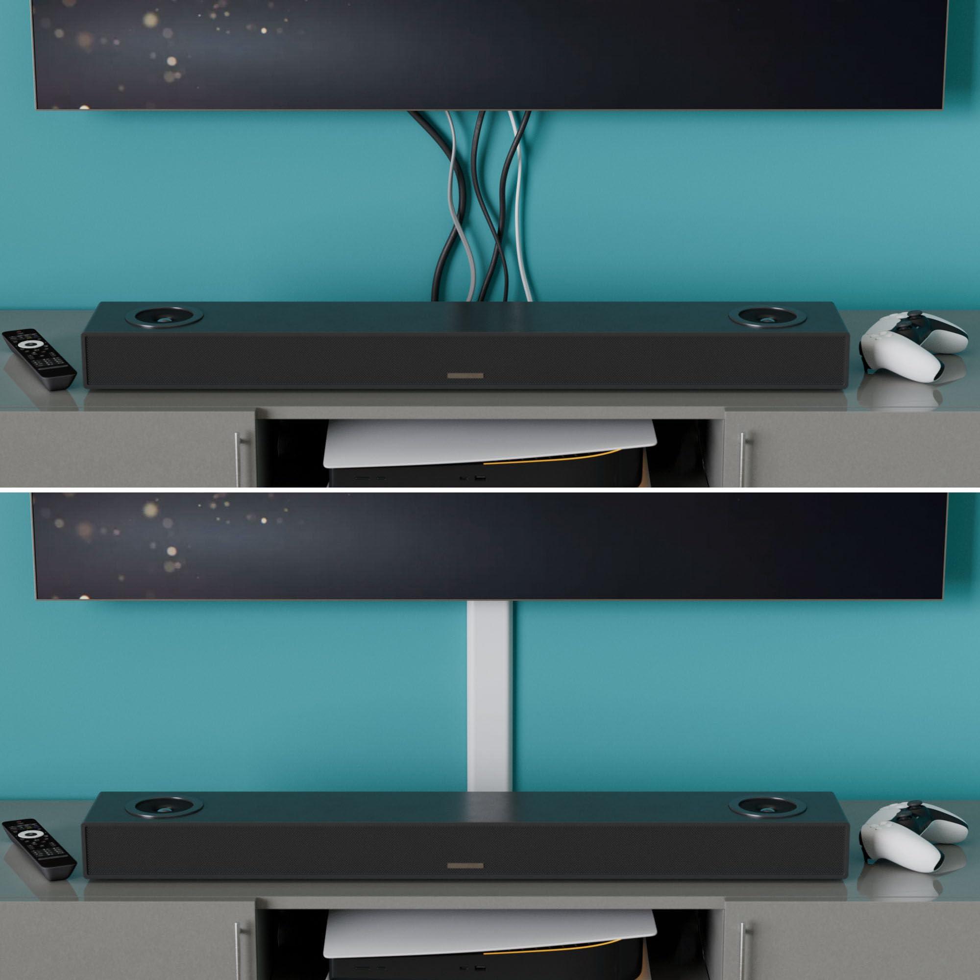 D-Line D-Line TV Wall Mount Cord Hider, Hide Mounted TV Cables, Wire Covers, Self Adhesive Cover for Cords, Paintable, Low Profile, Seamless Cable Raceway - 2X 2.36in W x 0.59in H x 15.7in L - White