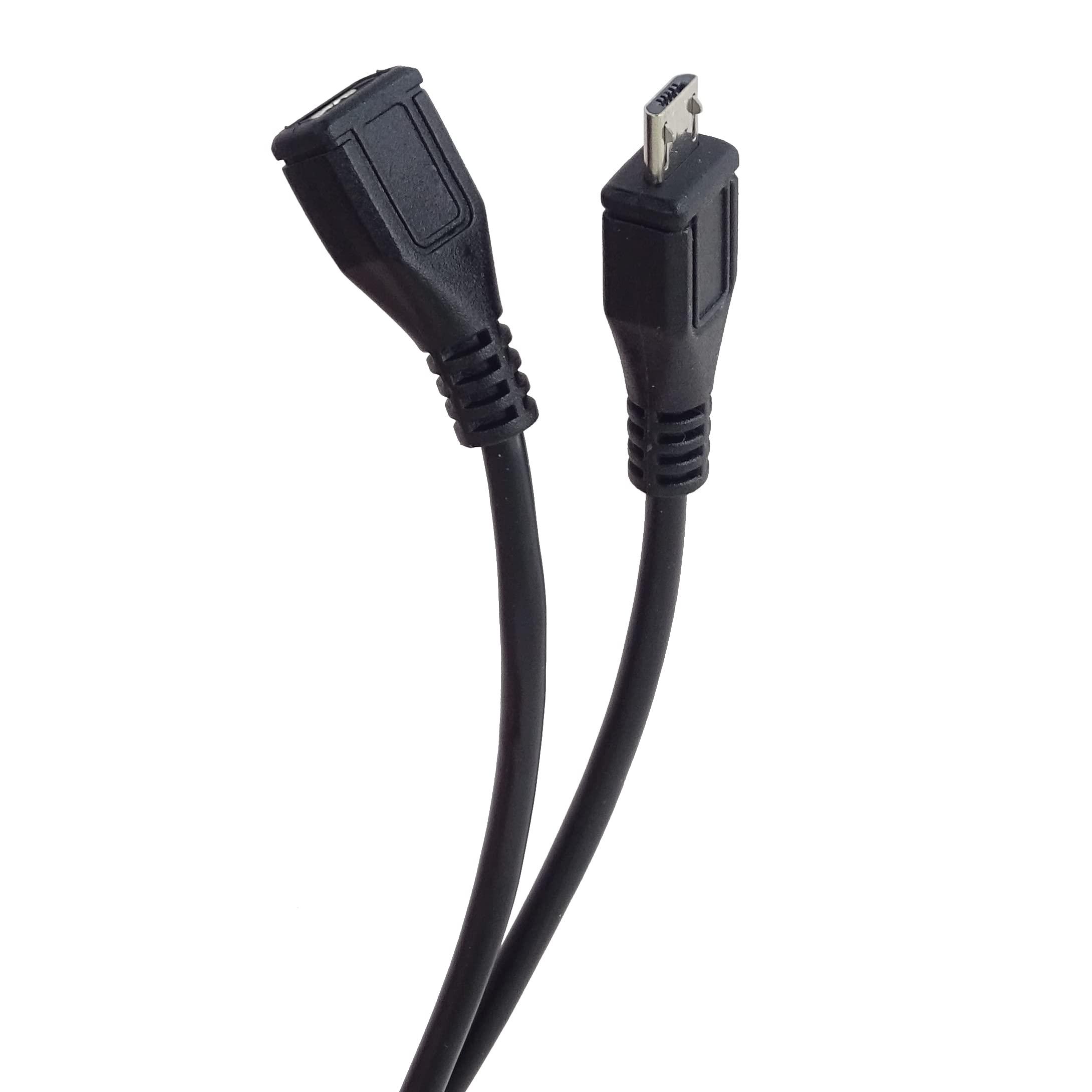 PremiumCord Premium Cord Extension Cable Micro USB 2.0 Male to Female 3 m Black