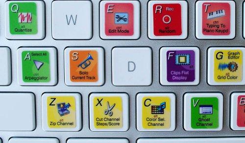 Online-Welcome FL Studio Keyboard Stickers Hight Quality Laminated MATT for Computer New