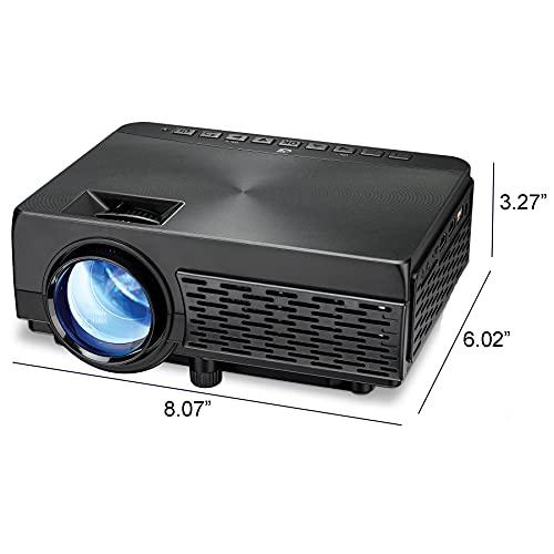 GPX GPX Mini Projector with Bluetooth, USB and Micro SD Media Ports, Includes Remote (PJ300B)