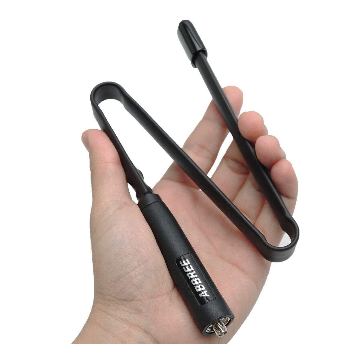 ABBREE ABBREE SMA-Female Ham Radio Antenna VHF/UHF 18.8-inch 144/430MHz High Gain Foldable CS Tactical Antenna for Baofeng UV-5R BF-F8HP Pro 5RM K5PLUS GM21 AR-152 Quansheng K6 UVK5(8) Radio (2)