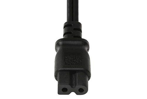 SF Cable SF Cable 2ft 18 AWG 2-Slot Polarized Power Cord (IEC320 C7 to NEMA 1-15P)