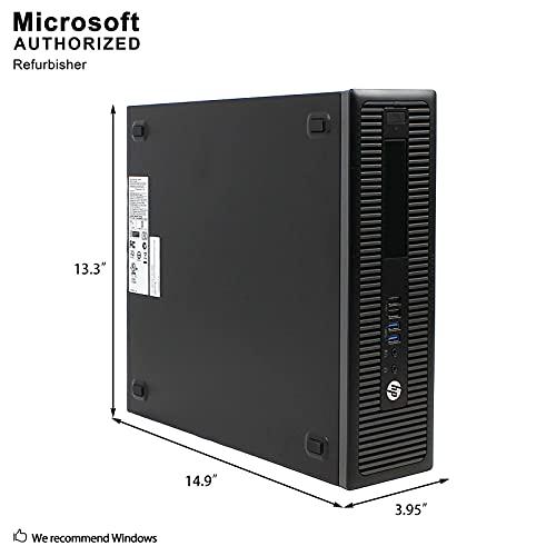 HP HP ProDesk 600 G2 Small Form Factor PC, Intel Quad Core i5-6500 up to 3.6GHz, 16G DDR4, 512G SSD, 4K Support, VGA, DP, Win 10 Pro 64-Multi-Language Support English/Spanish/French(Renewed)