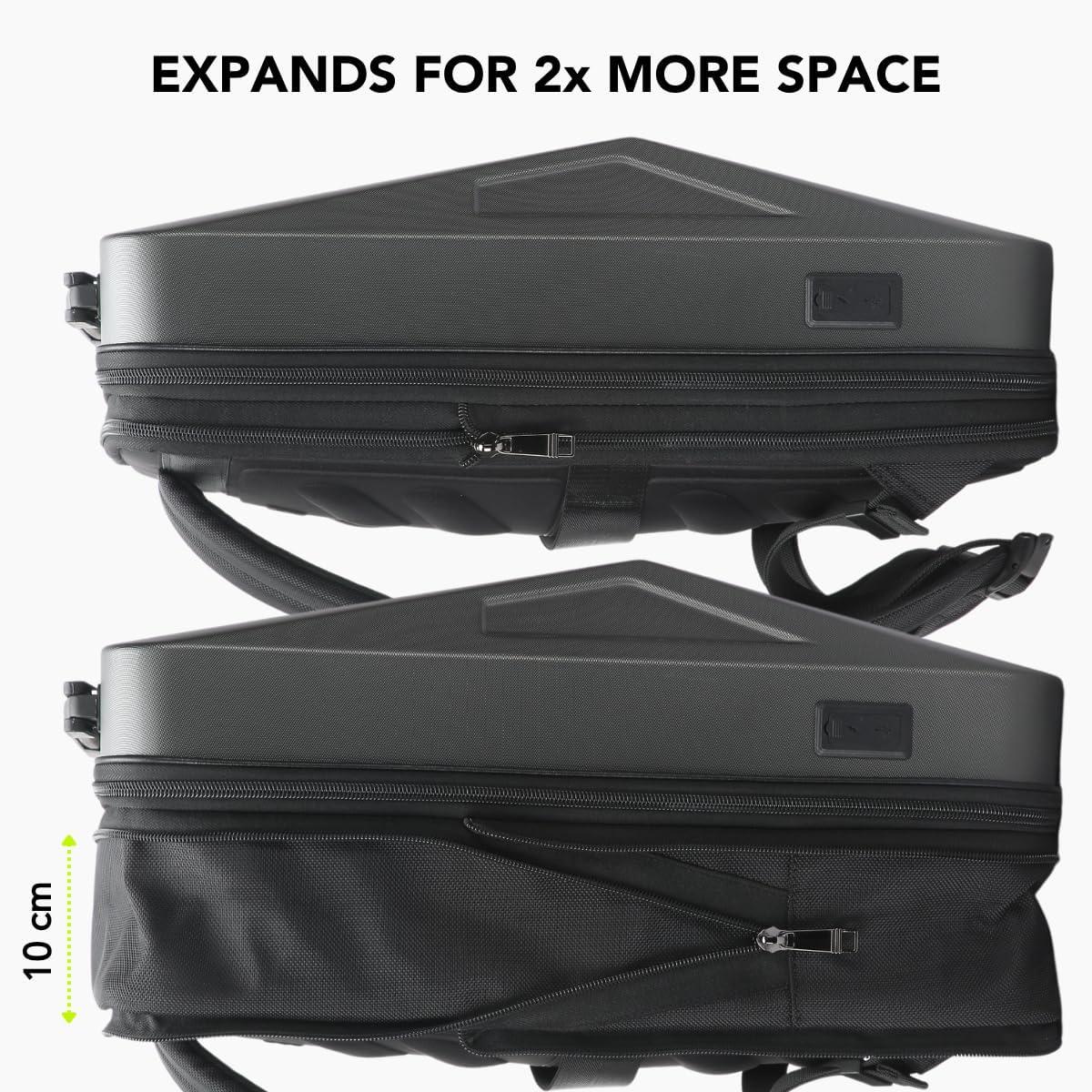 Cyber Backpack Cyberbackpack 2.0: Durable, Anti-Theft, Stylish, Expandable and Functional Laptop Backpack for Business, Gaming, and Travel with USB Charging for Men and Women