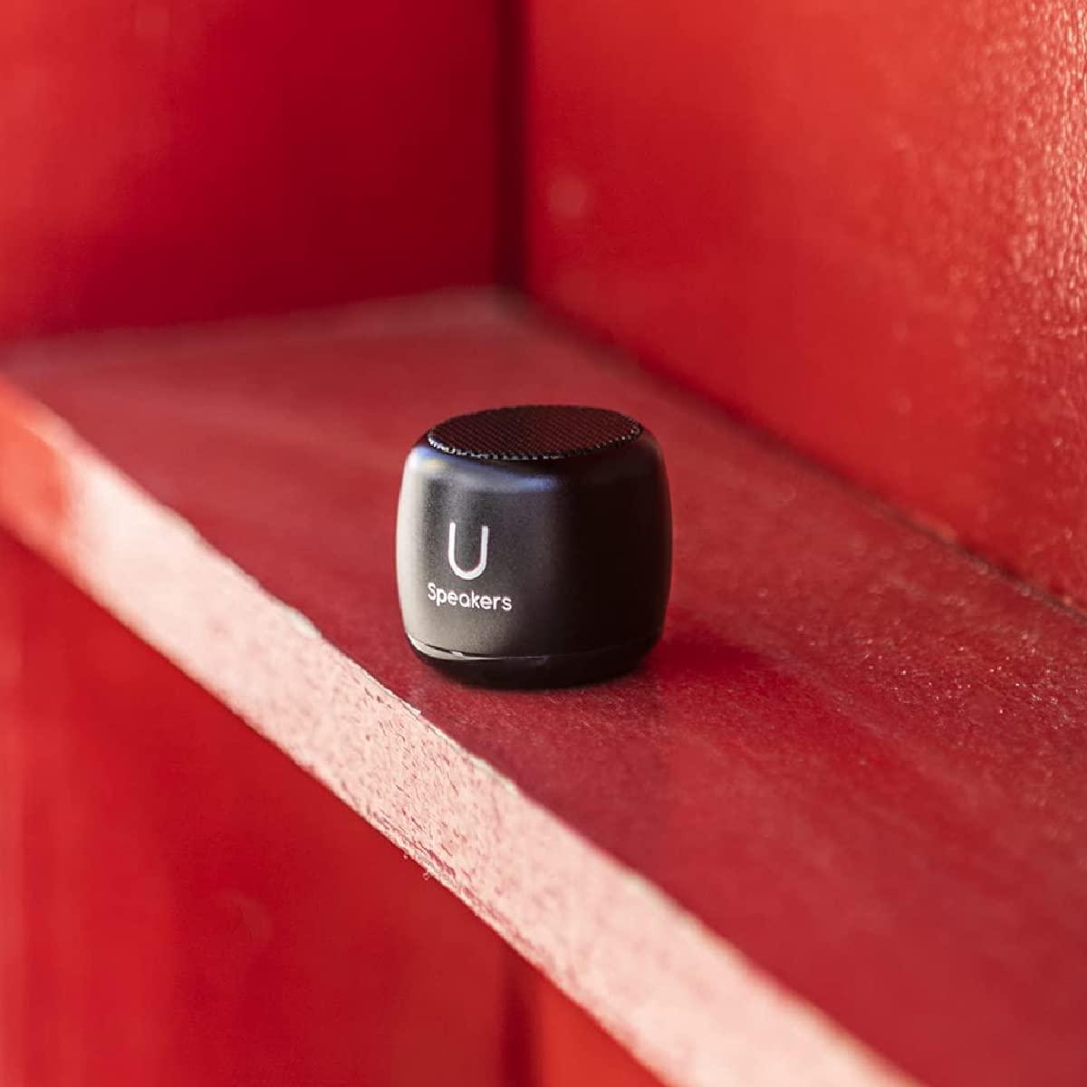 Fashionit Fashionit U Speakers Micro Portable Wireless Bluetooth Speaker with Mic & Selfie Remote Control Active Lifestyle Travel Home Office Bundle with Coordinating Micro Speaker, Pair Together