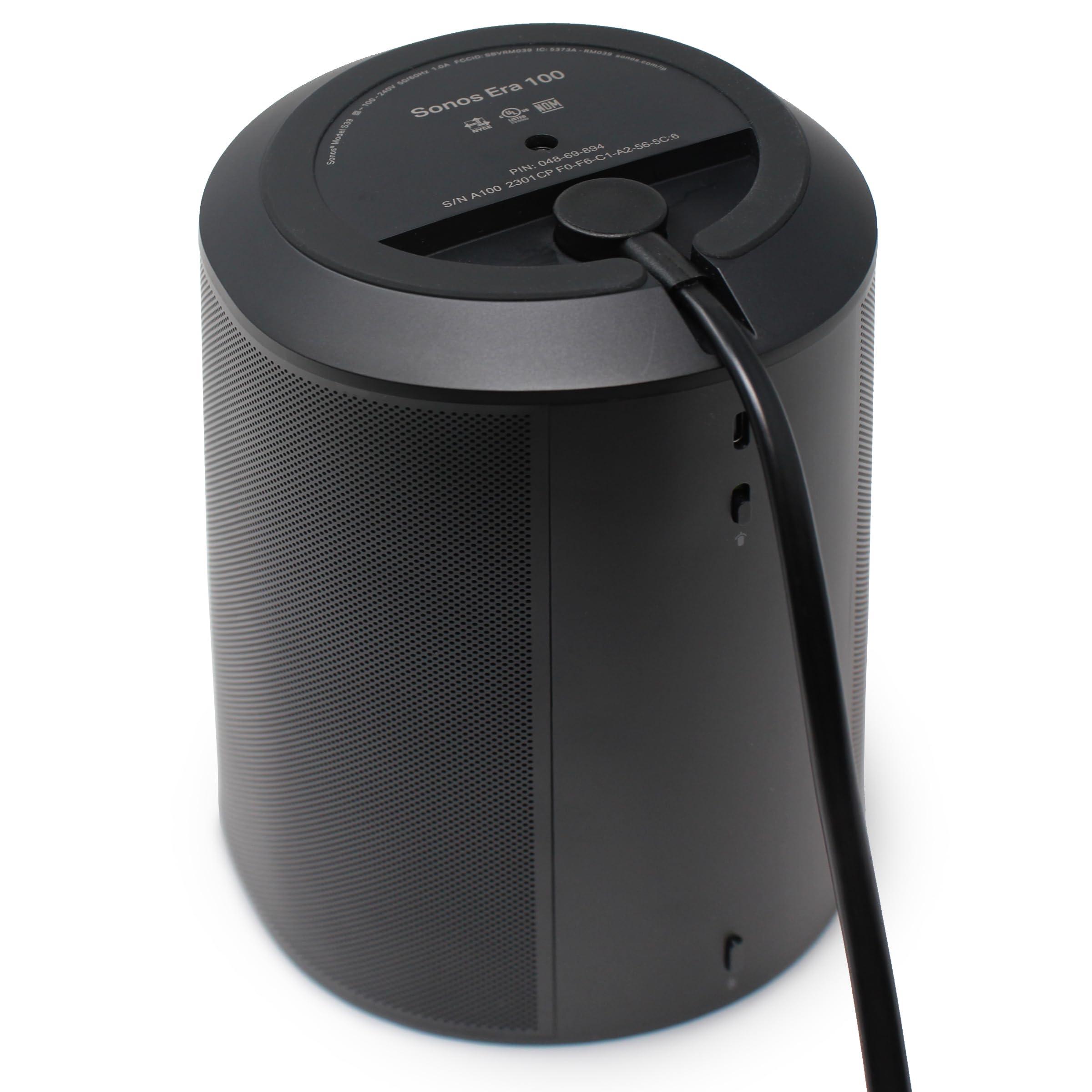 Vebner Vebner 2-Pack - Extra Short Power Cord Compatible with Sonos Era 100 and Era 300 Speakers (Black - 19.5 Inches)