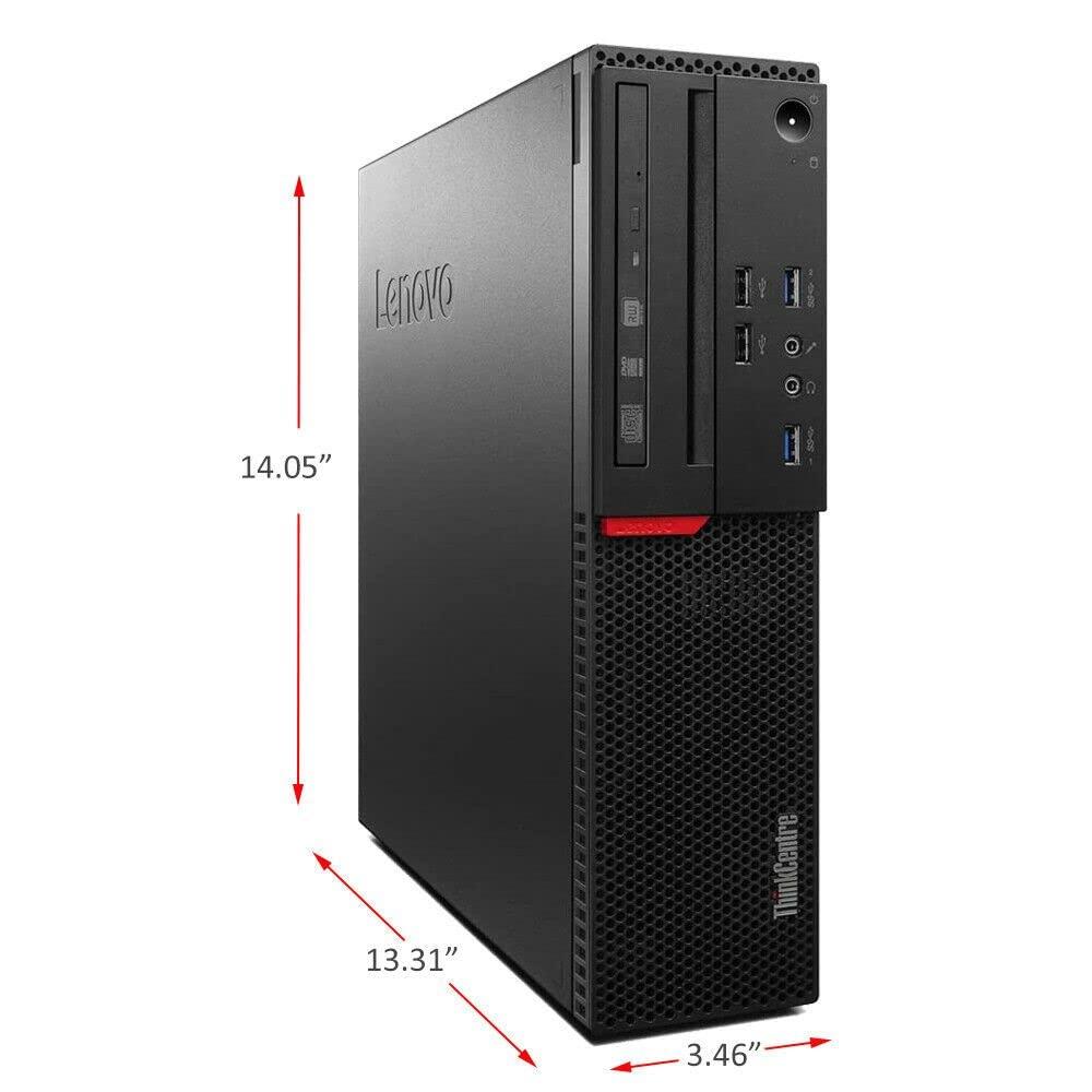 Lenovo Lenovo Small Desktop Computer (SFF), Dual 24 Inch Monitors, Intel Core i7-6700, 32GB RAM 512GB SSD +2TB HDD, 2GB Graphics Card, HDMI, WiFi, Bluetooth,Wireless Keyboard Mouse (Renewed)