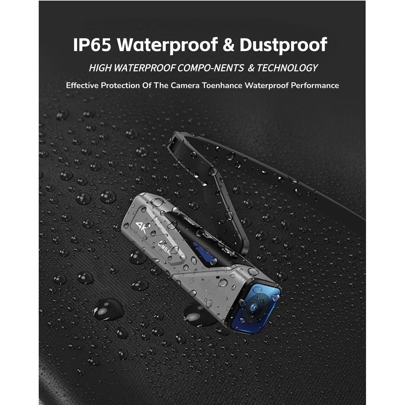 Yoidesu Yoidesu 4K Head Mounted Video Camera, Ultra HD 4K 60FPS Wearable Video Camcorder 20MP Hands Vlog Camera, 120 Wide Angle APP Control Anti Shake Autofocus Video Stabilizer