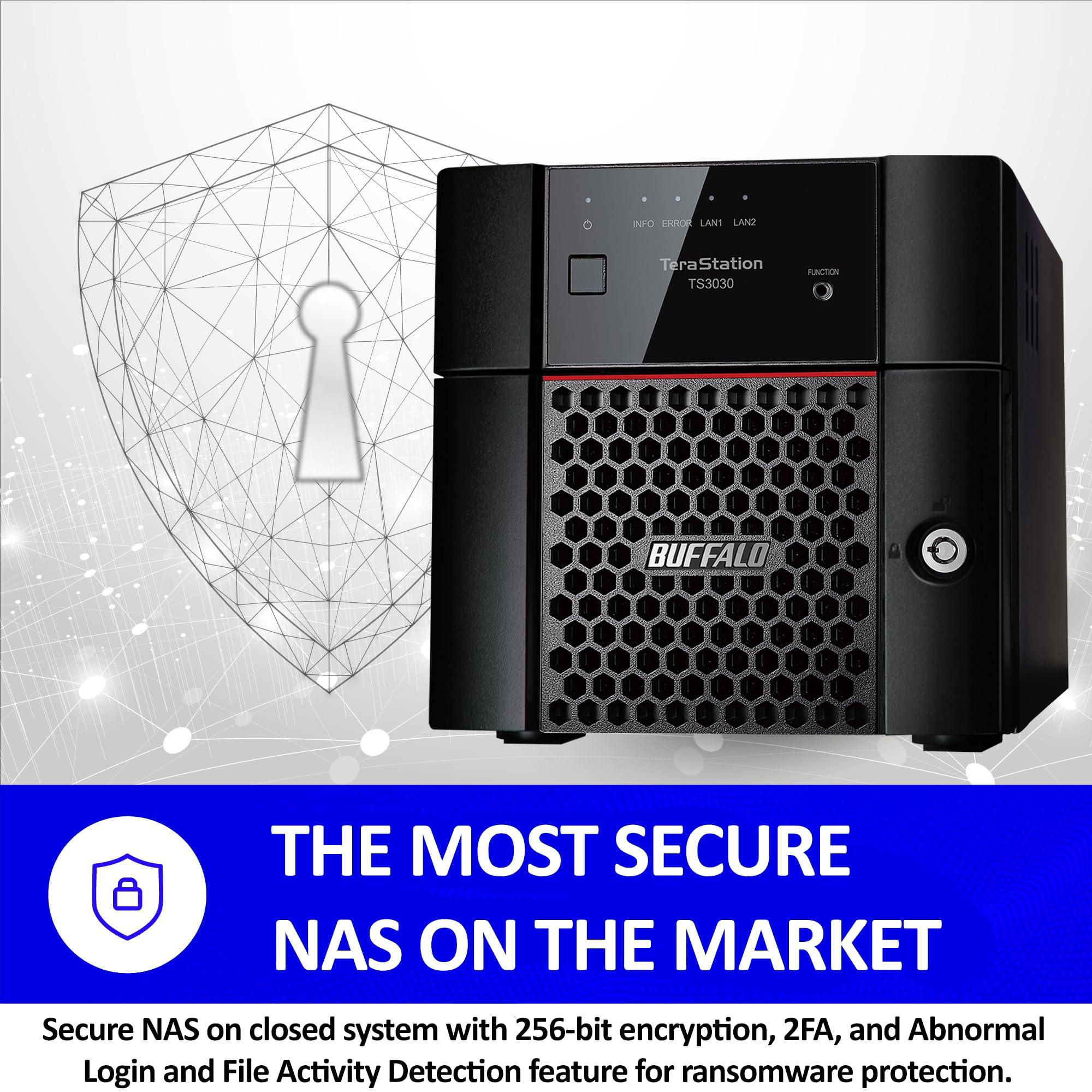 BUFFALO BUFFALO TeraStation 3230DN 2-Bay 8TB (2x4TB) Desktop Small-Med Business NAS w/Hard Drives Included